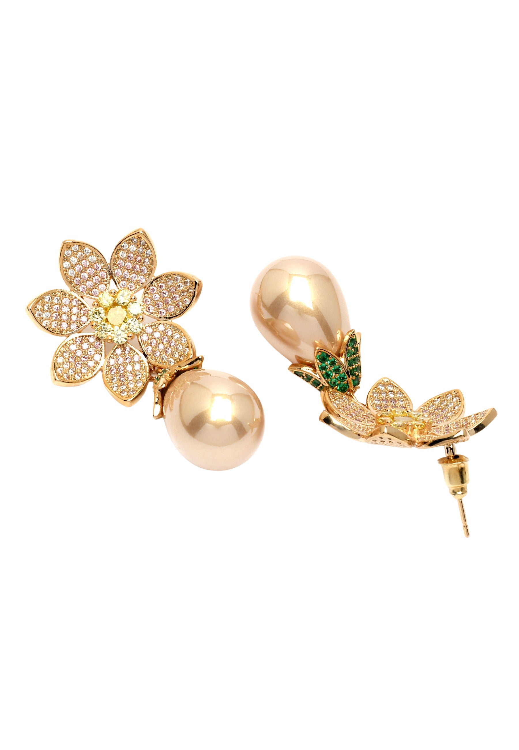Diva Dainty Floral Drop Earrings
