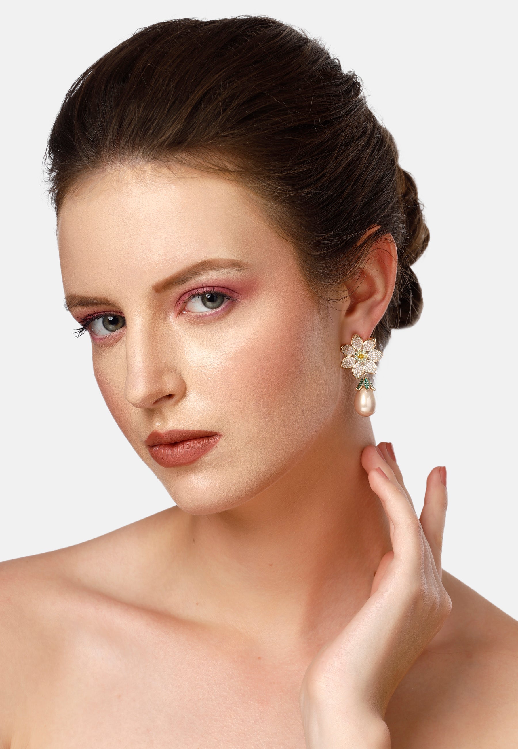 Diva Dainty Floral Drop Earrings