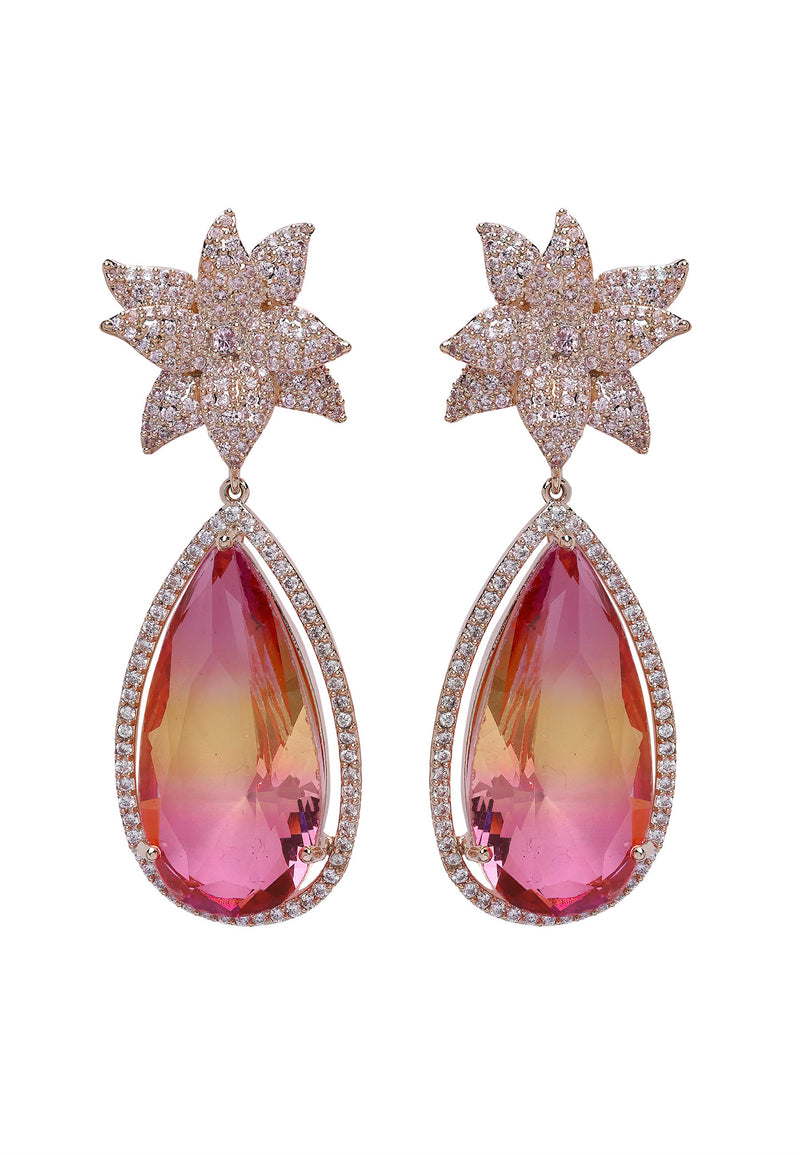 Diva Floral Raindrop Earrings