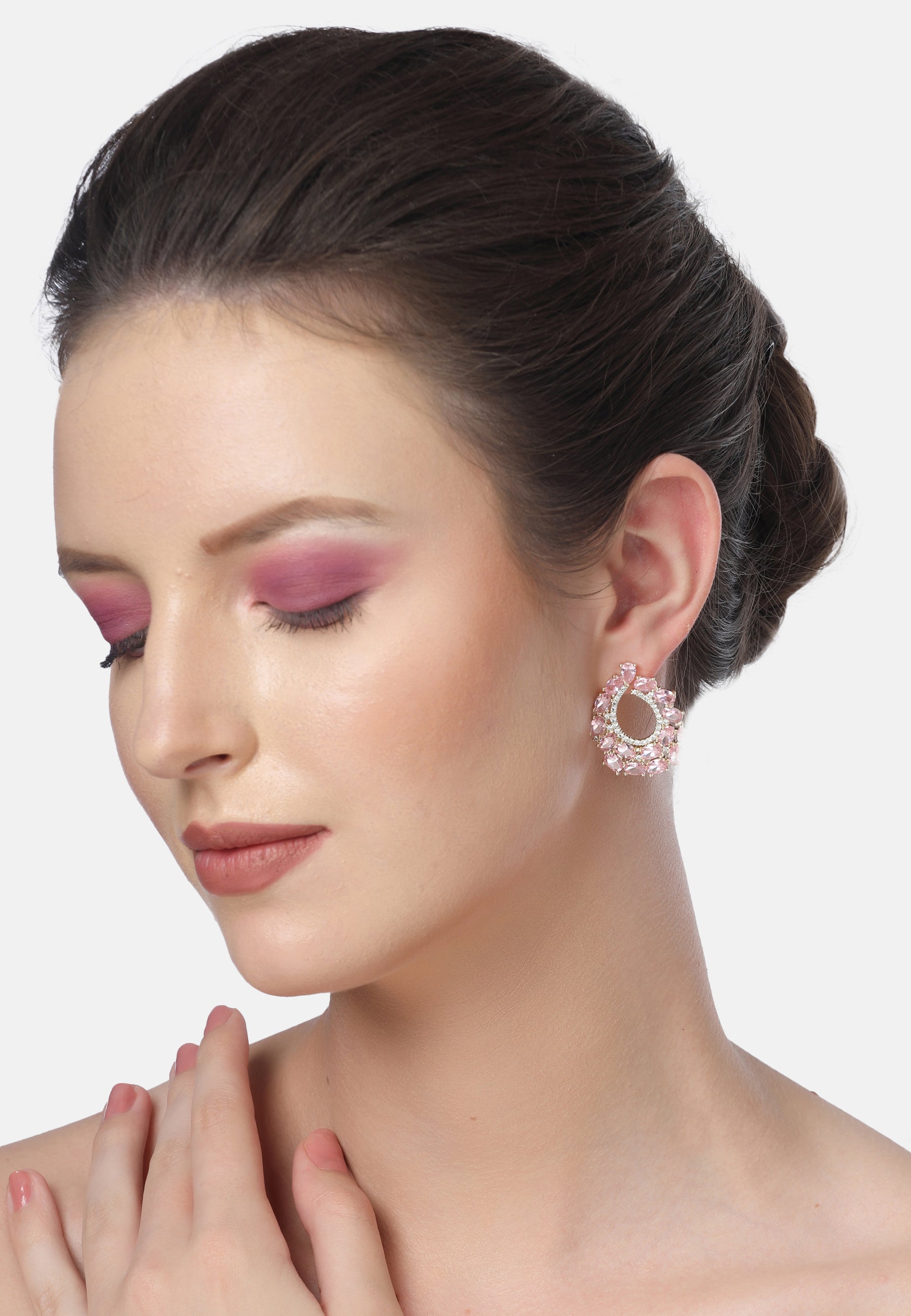Diva Vintage Studded Hoops