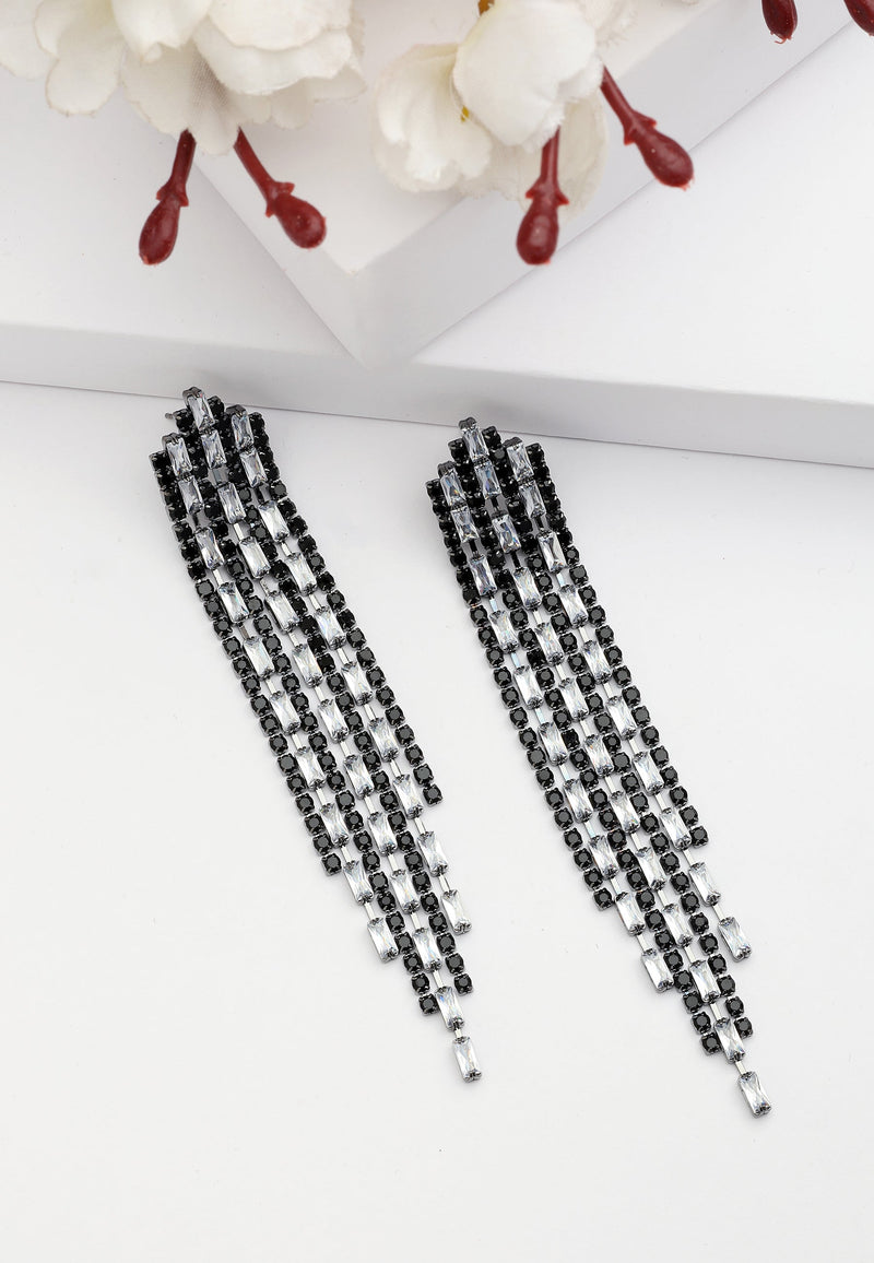 Diva Fringed Dangle Earrings