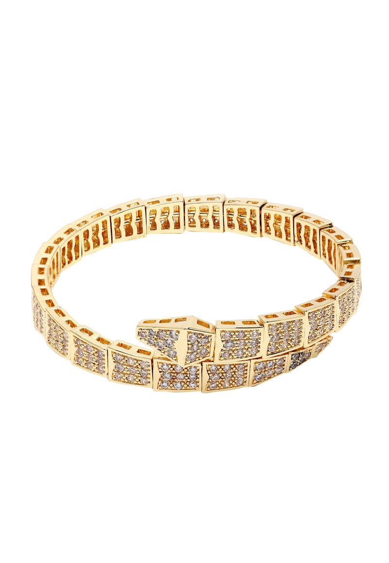 Diva Gleaming Snake Shaped Bracelet