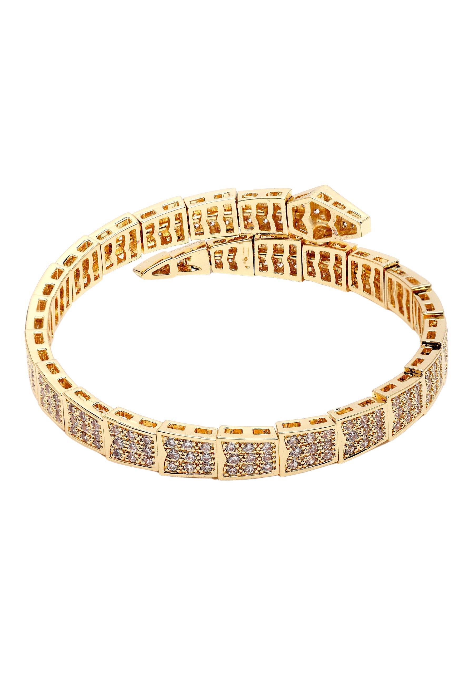 Diva Gleaming Snake Shaped Bracelet