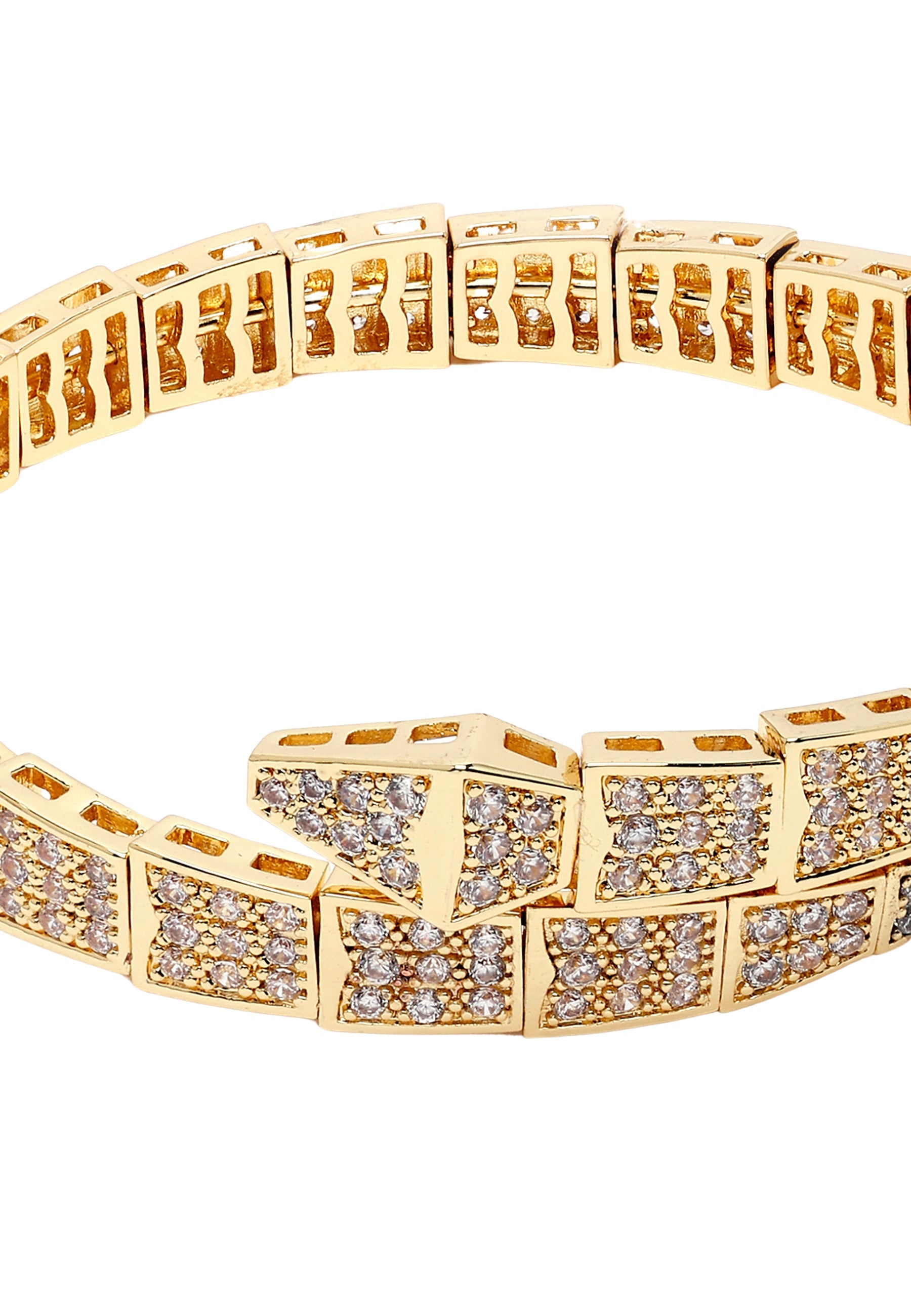 Diva Gleaming Snake Shaped Bracelet