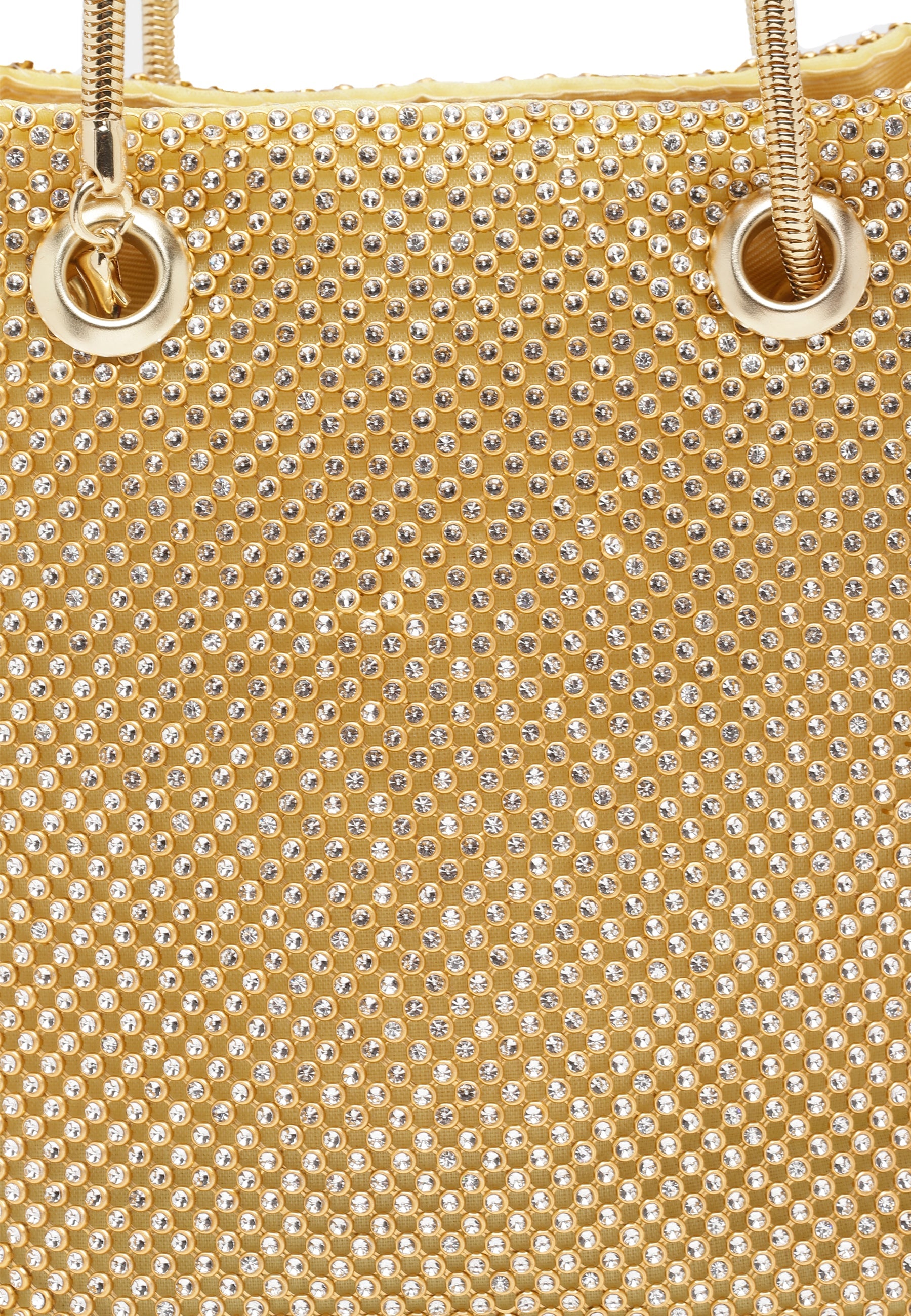 Gold-toned Shimmery Shoulder Clutch