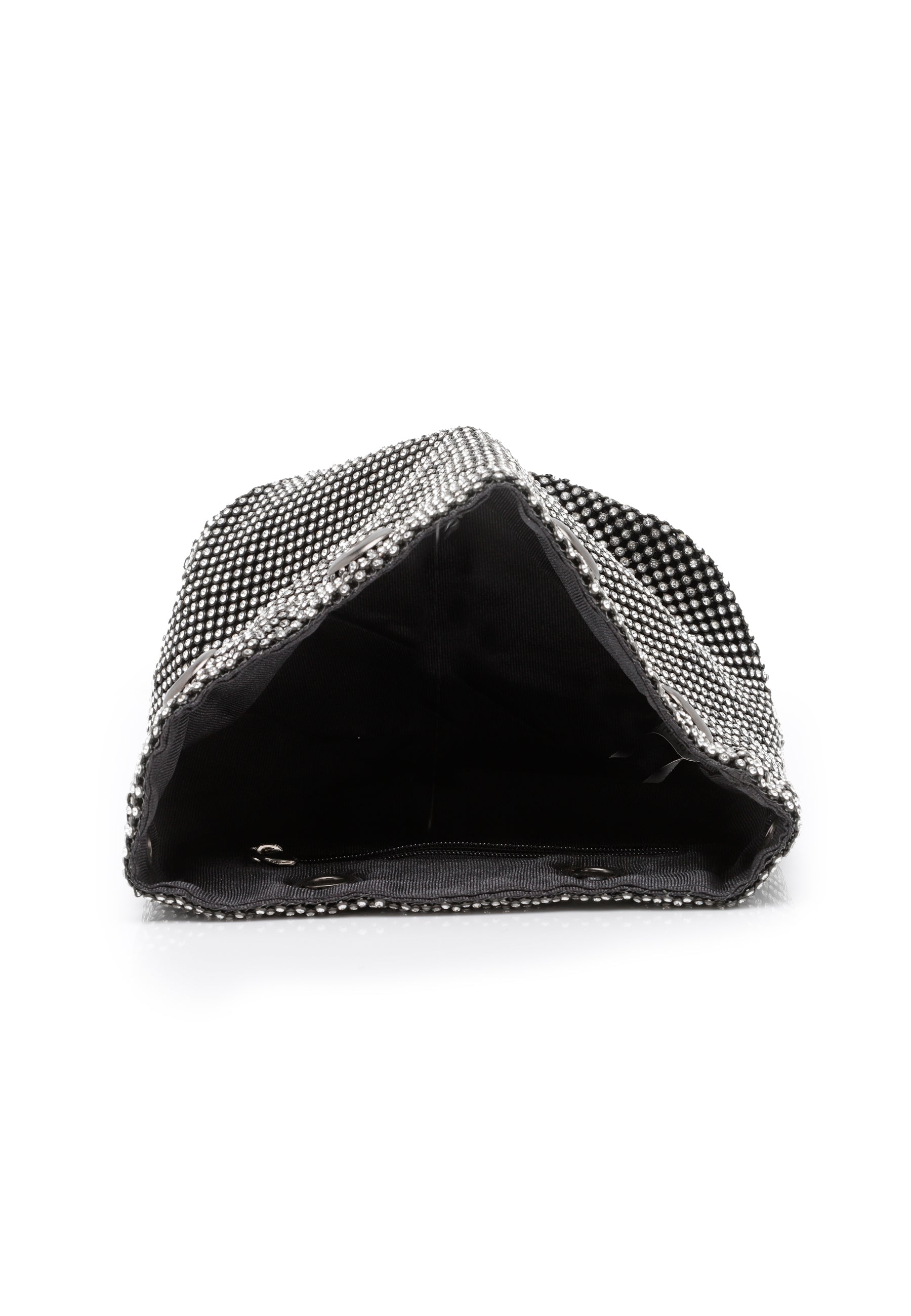 Black Shimmery Shoulder Clutch