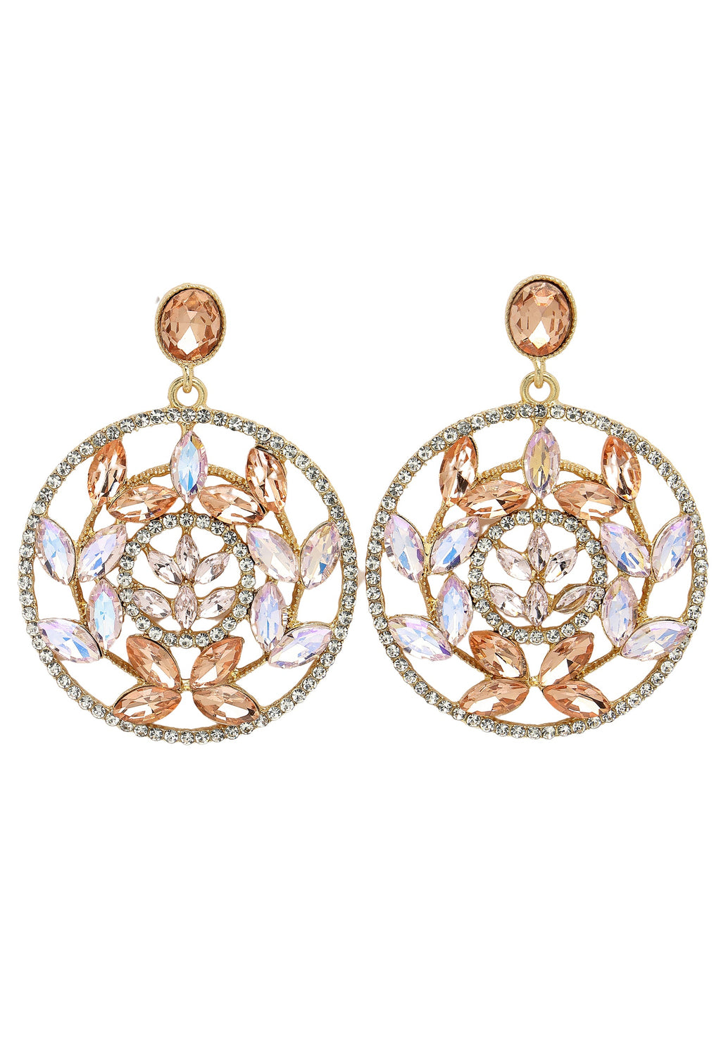 Dainty Hollow Floral Drop Earrings
