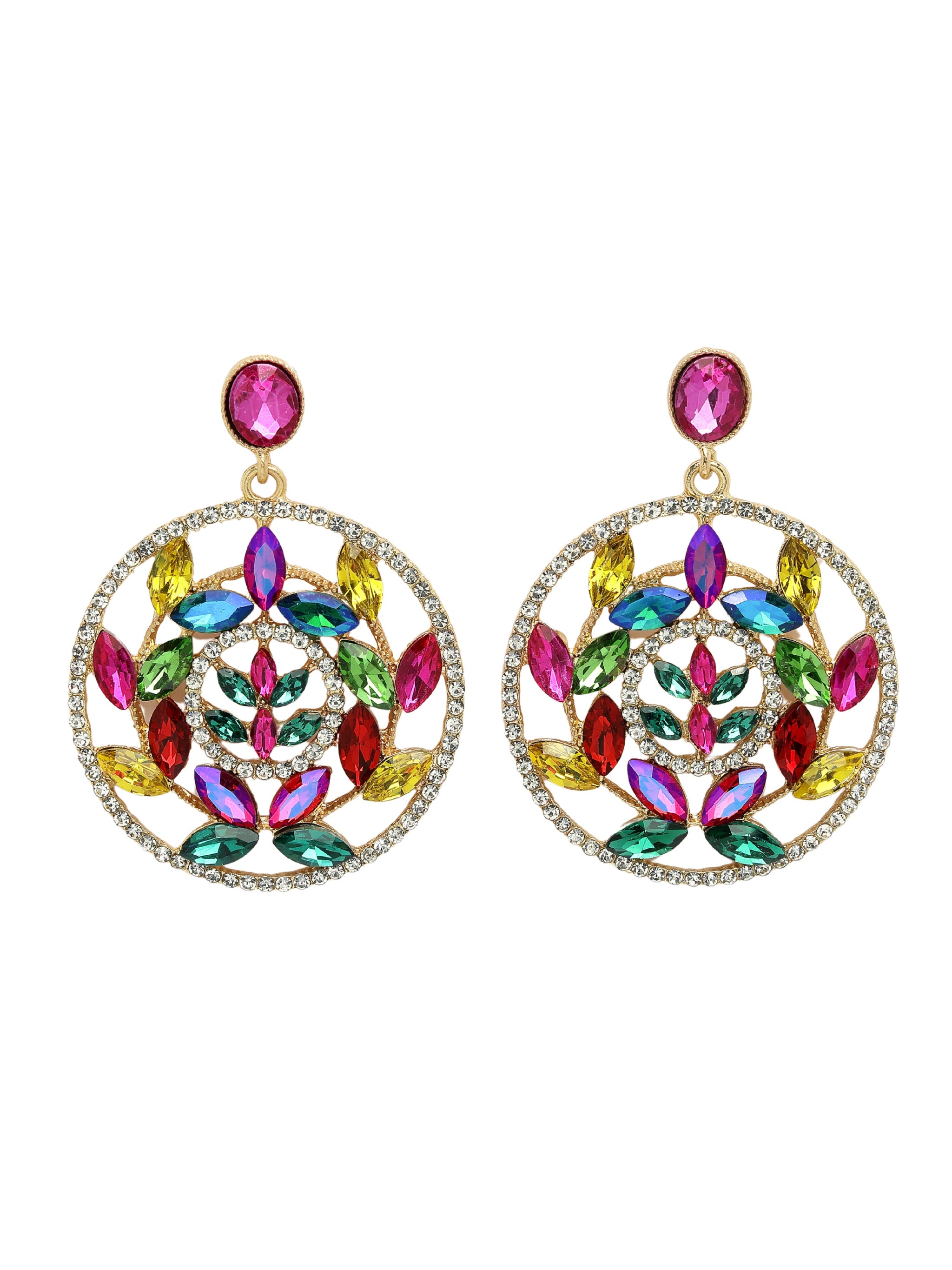 Elegant Hollow Floral Drop Earrings