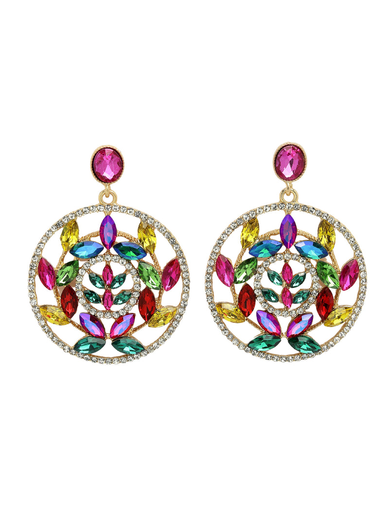 Elegant Hollow Floral Drop Earrings