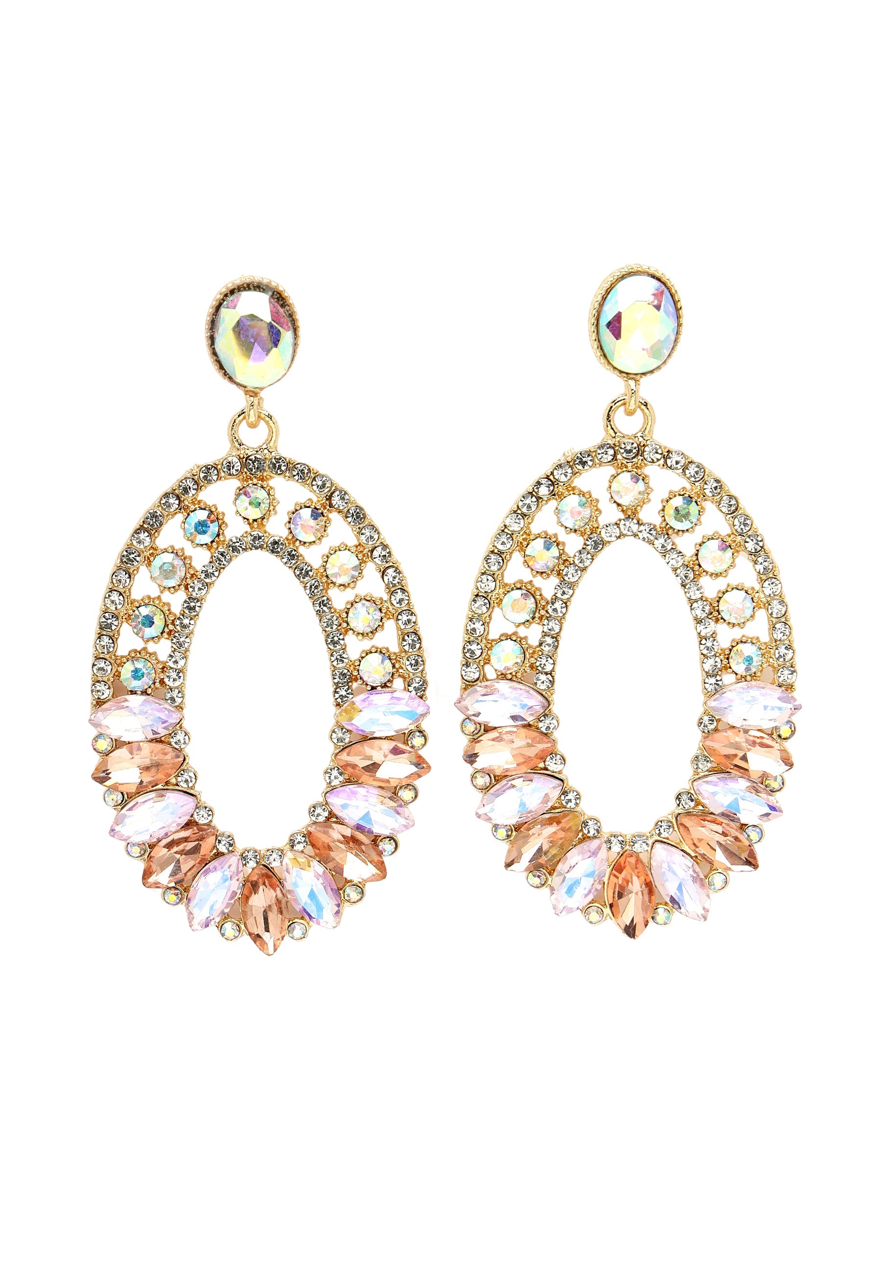 Multicolor Mosaic Dangle Earrings