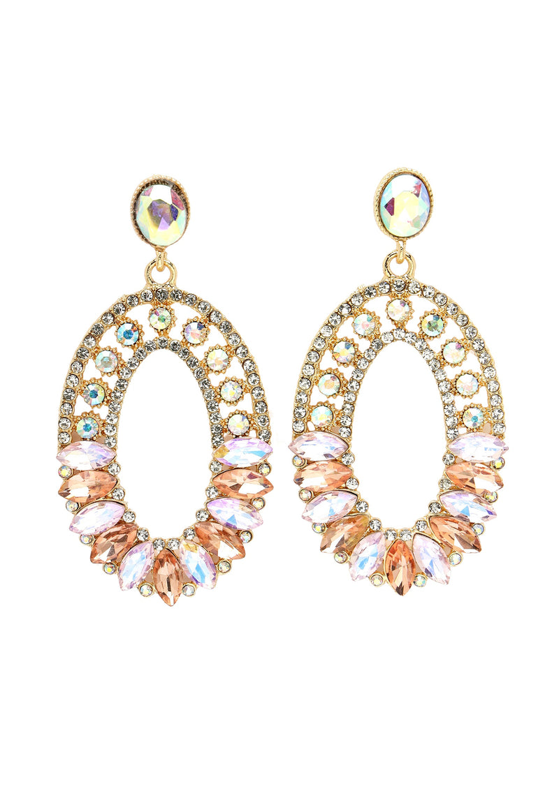 Multicolor Mosaic Dangle Earrings