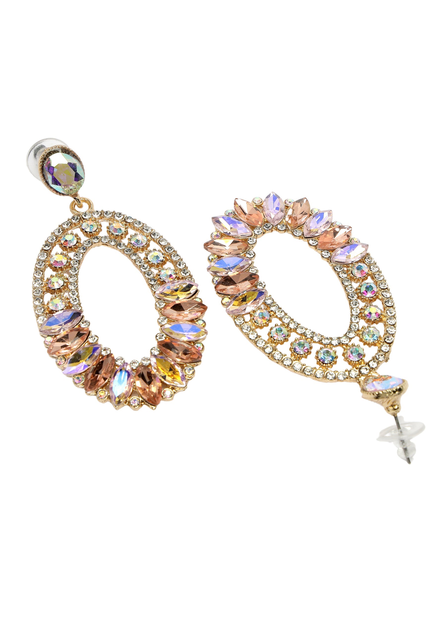 Multicolor Mosaic Dangle Earrings