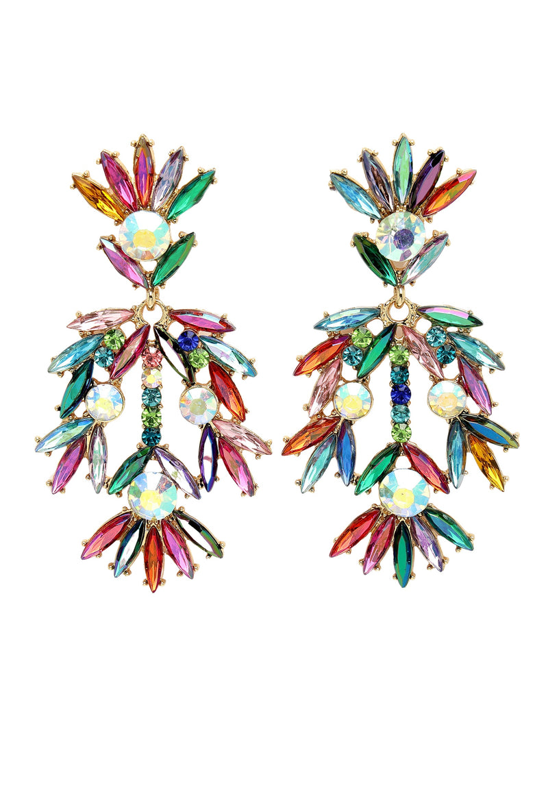 Fancy Floral Plume Earrings
