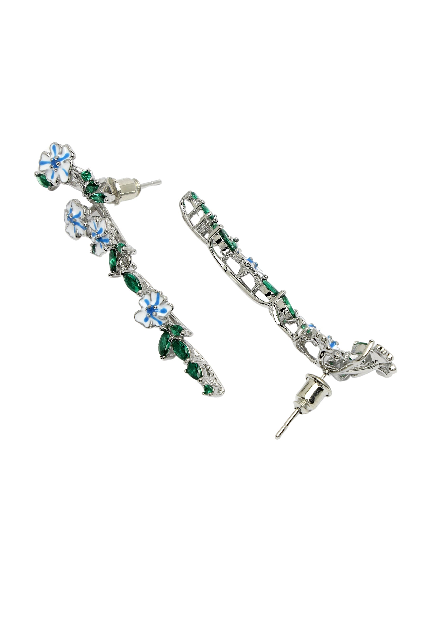 Whimsical Floral Dangle Earrings