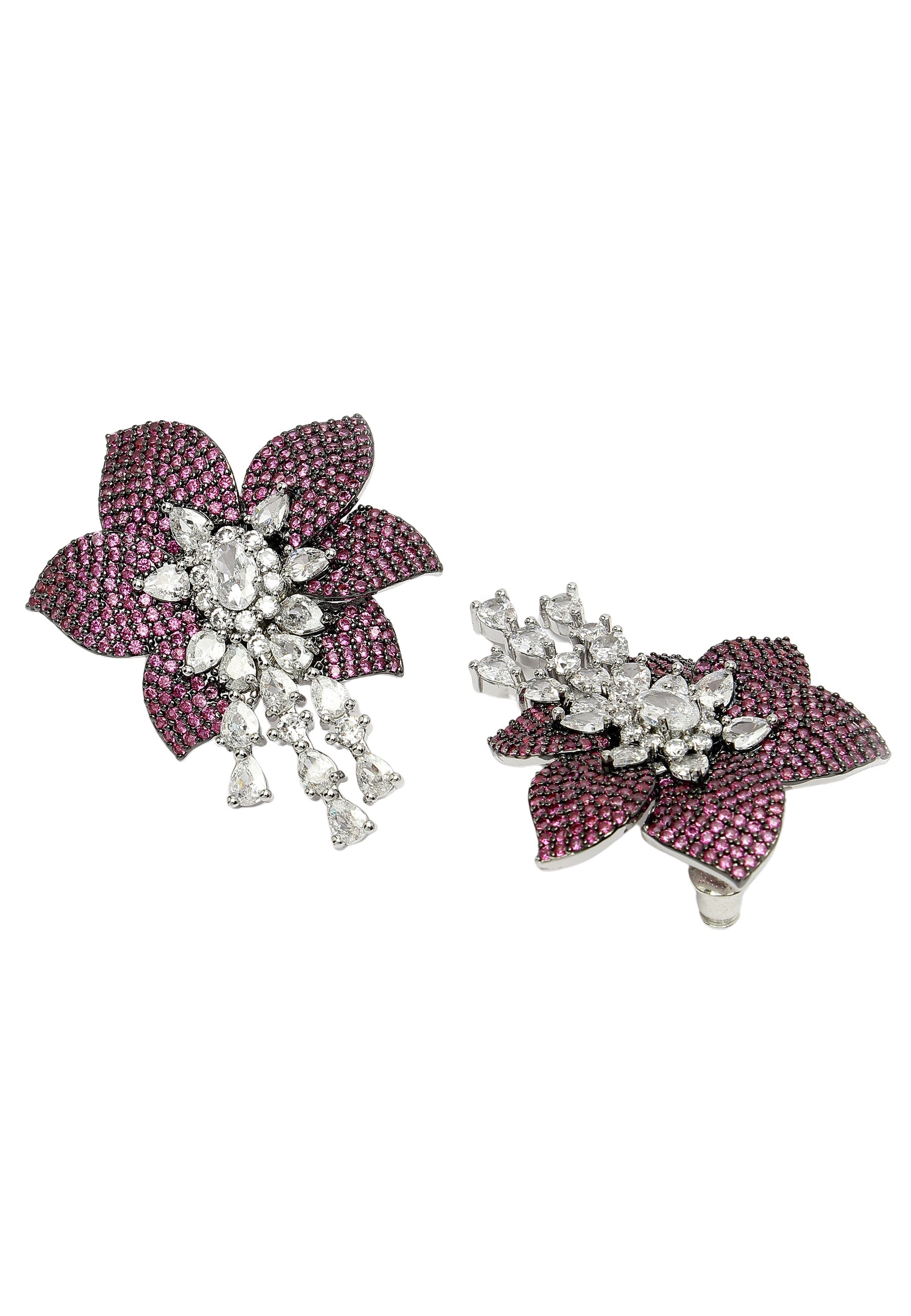 Floral Drop Studs