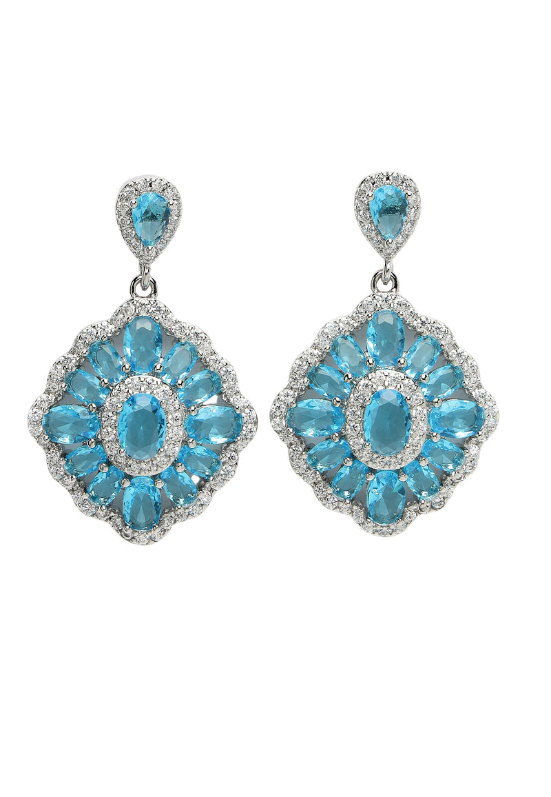 Cubic Zirconia Statement Earrings