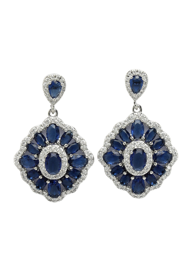 Cubic Zirconia Statement Earrings