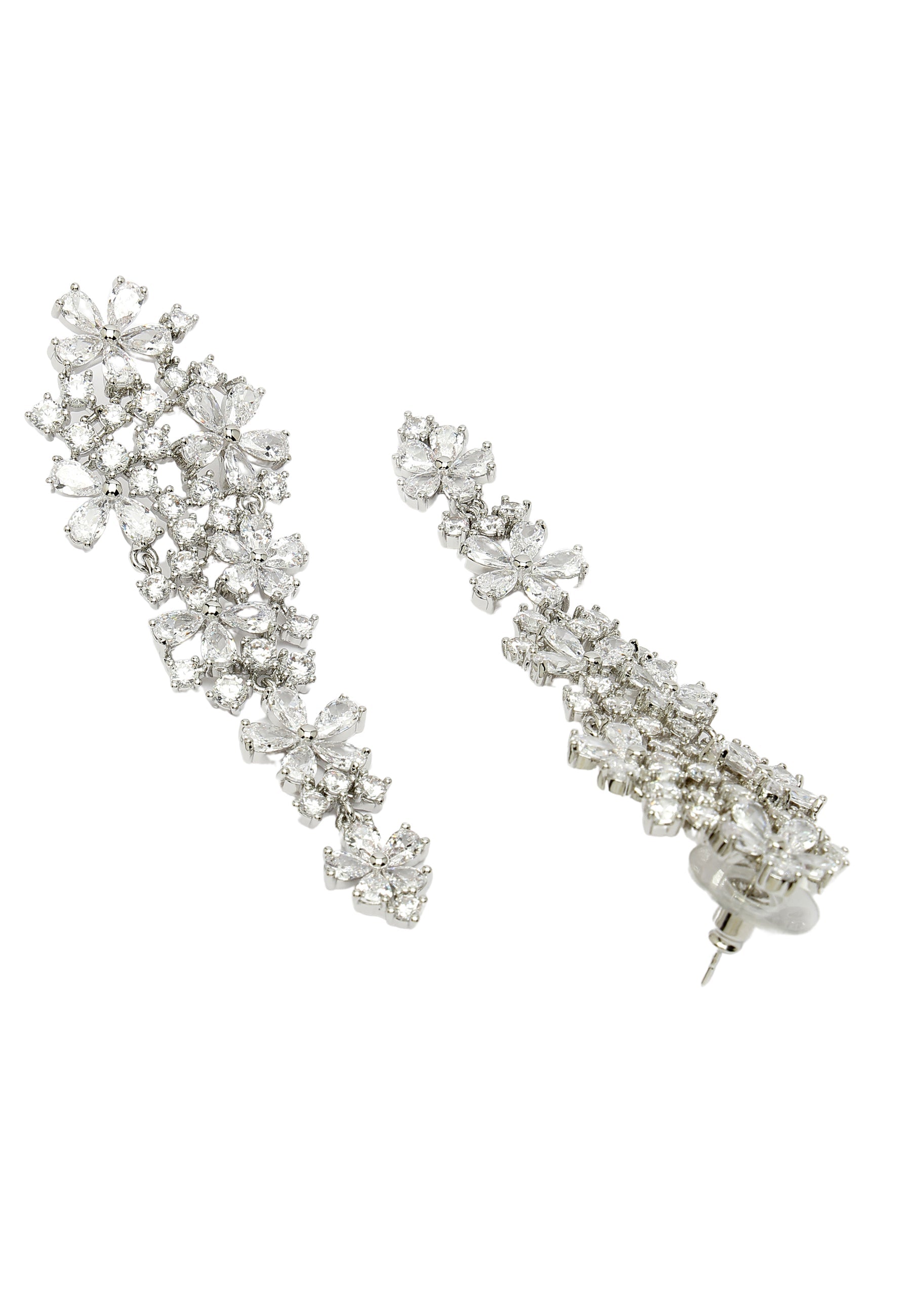 Elegant Floral Cascading Earrings