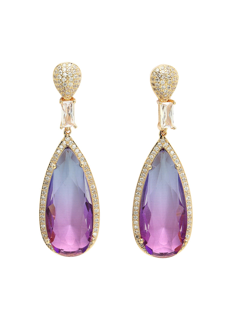 Raindrop Zirconia Earrings