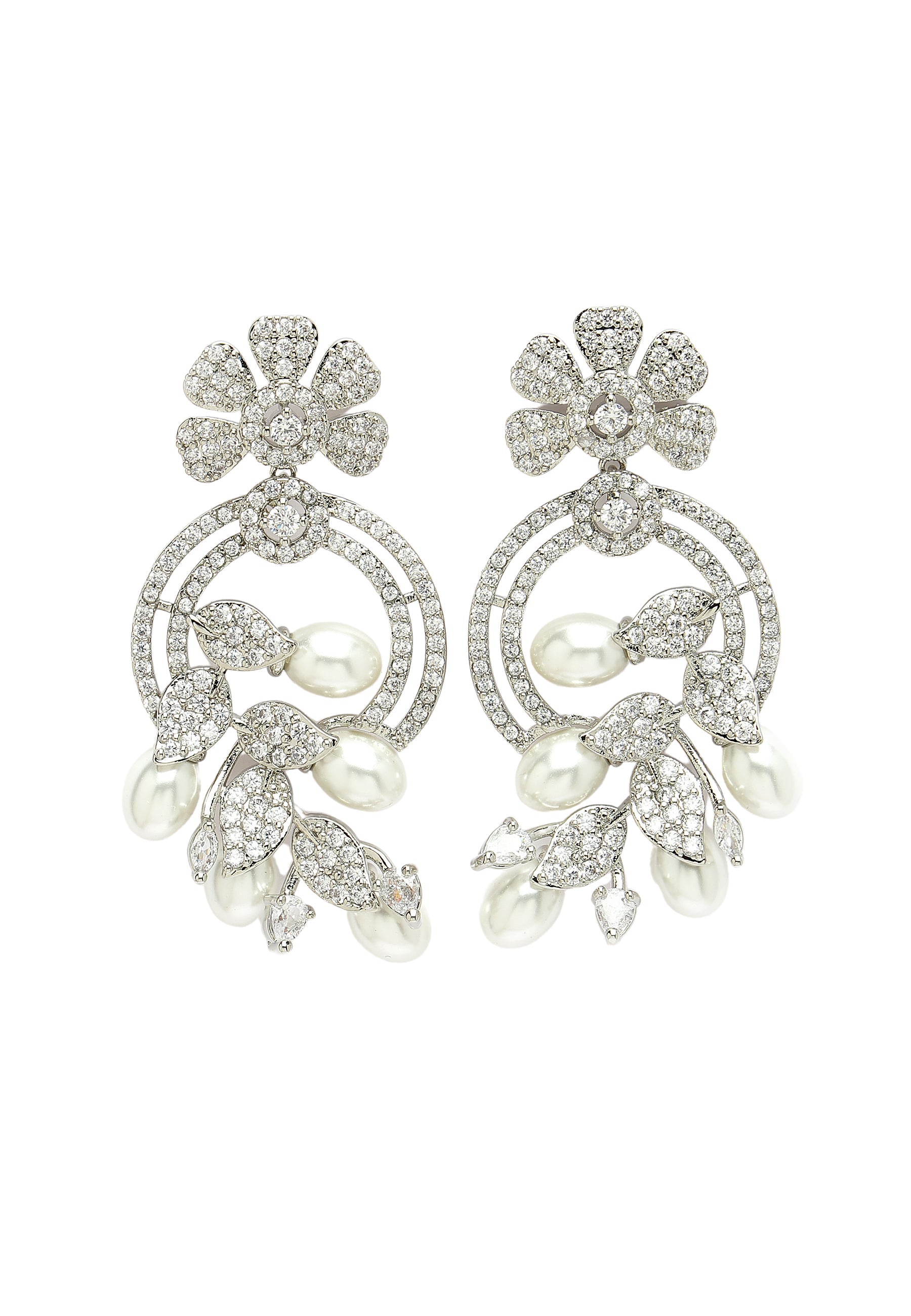 Fashionable Zirconia Drop Earrings