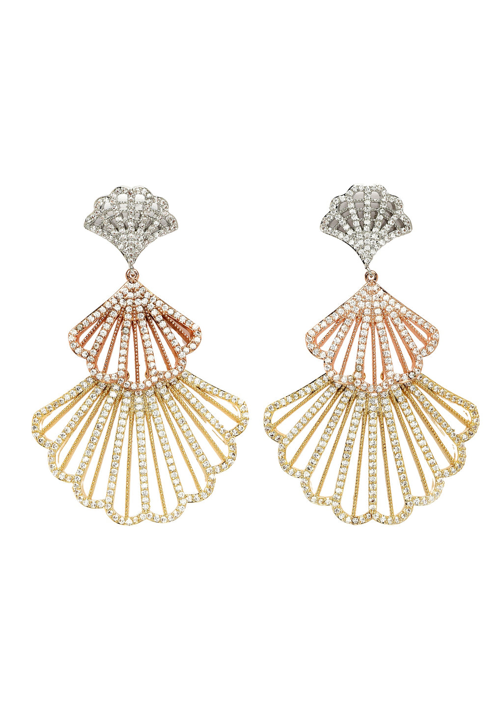 Diva Shell-shaped Dangle Earrings