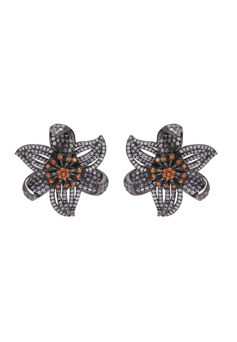 Diva Floral Stud Earrings
