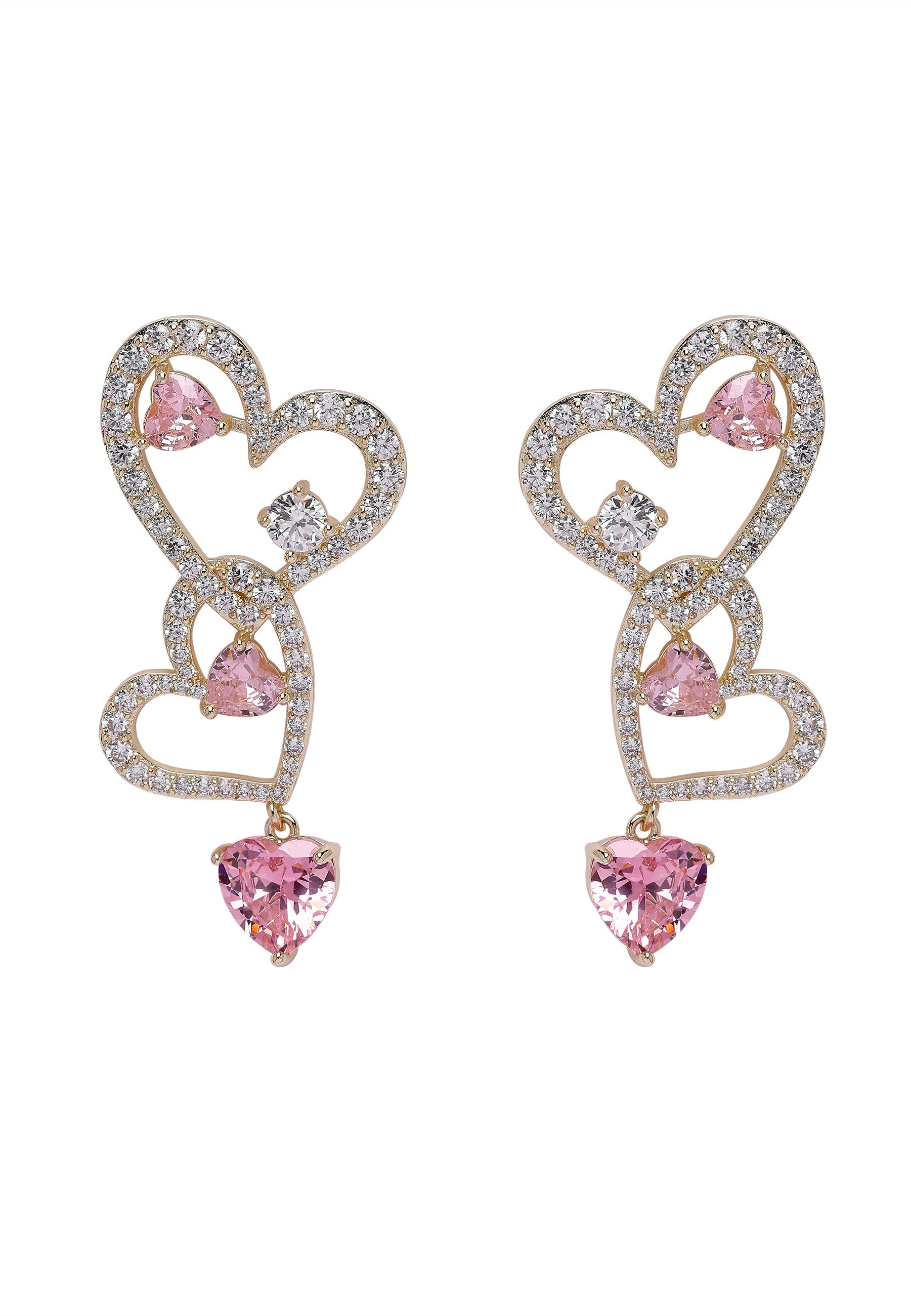 Diva Heart Drop Earrings
