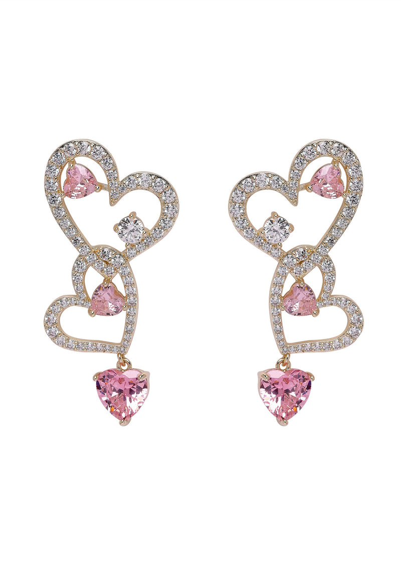Diva Heart Drop Earrings