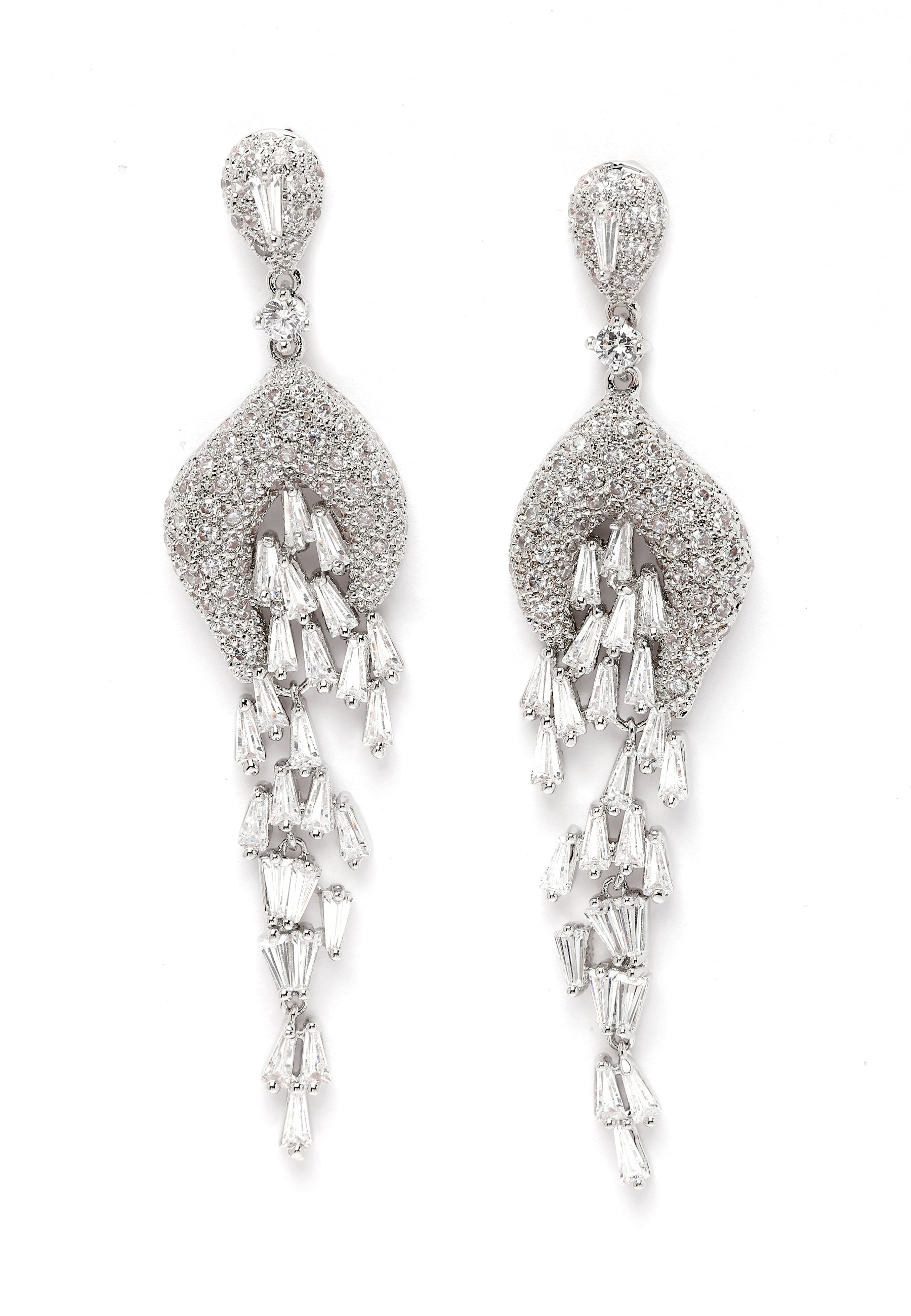 Diva Elegant Chandelier Necklace with Earrings Set