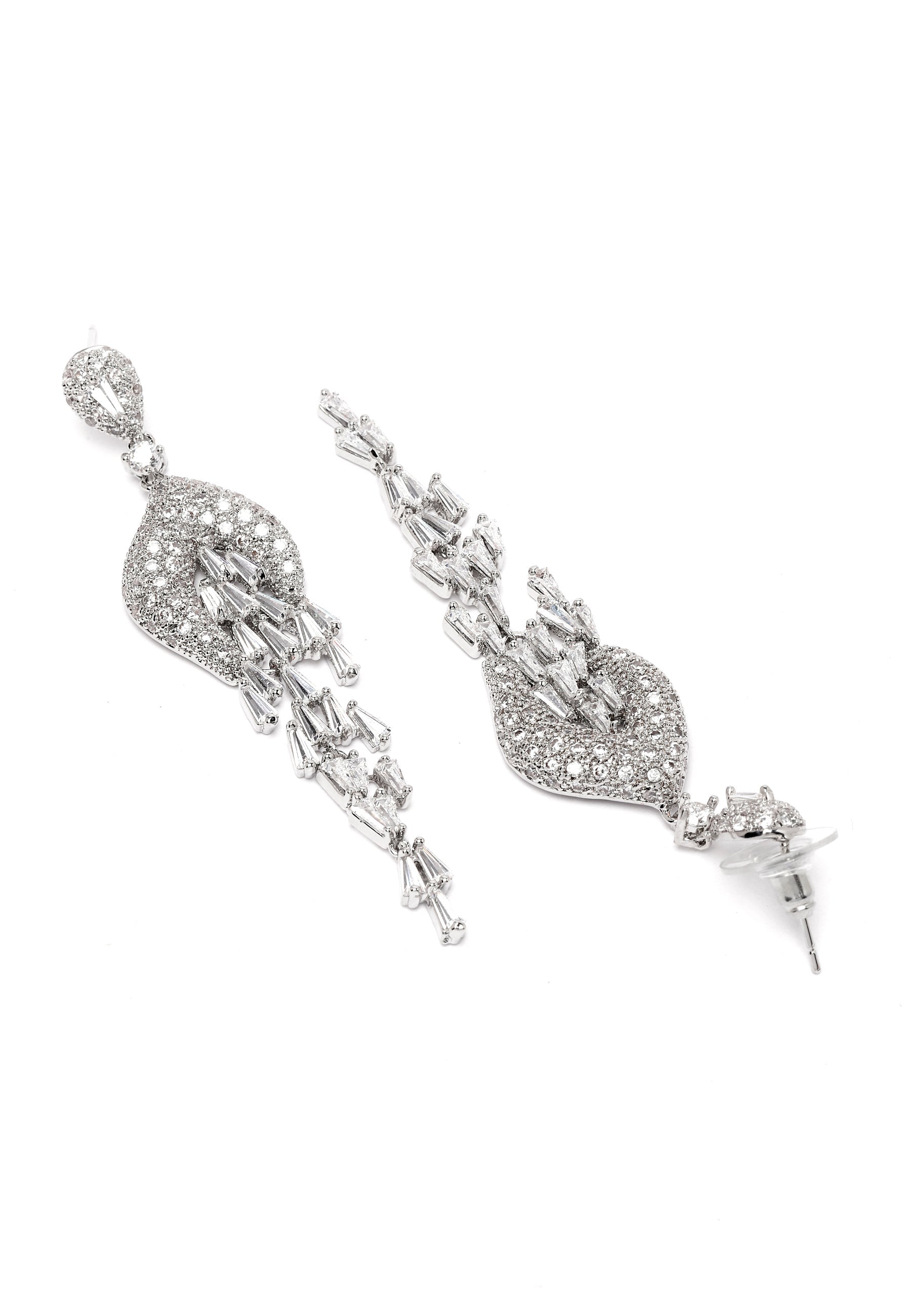 Diva Elegant Chandelier Necklace with Earrings Set