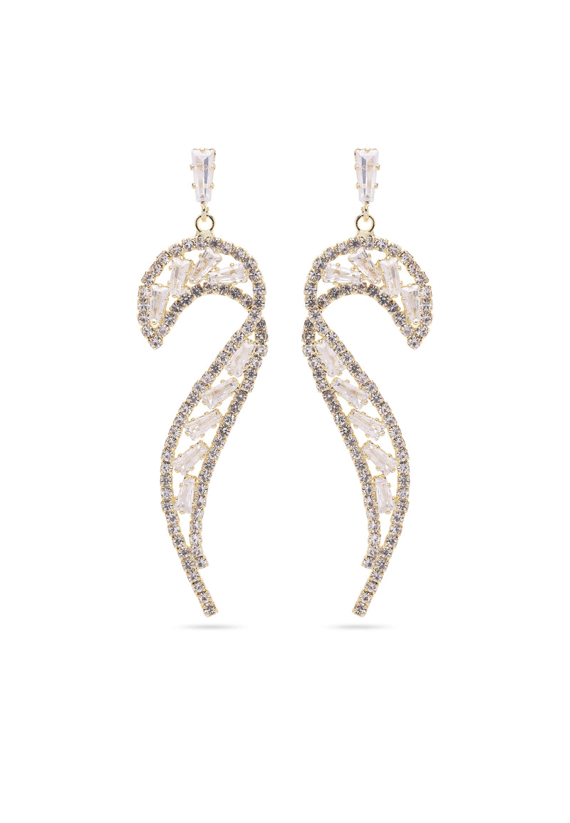 Glittering Curve Earrings