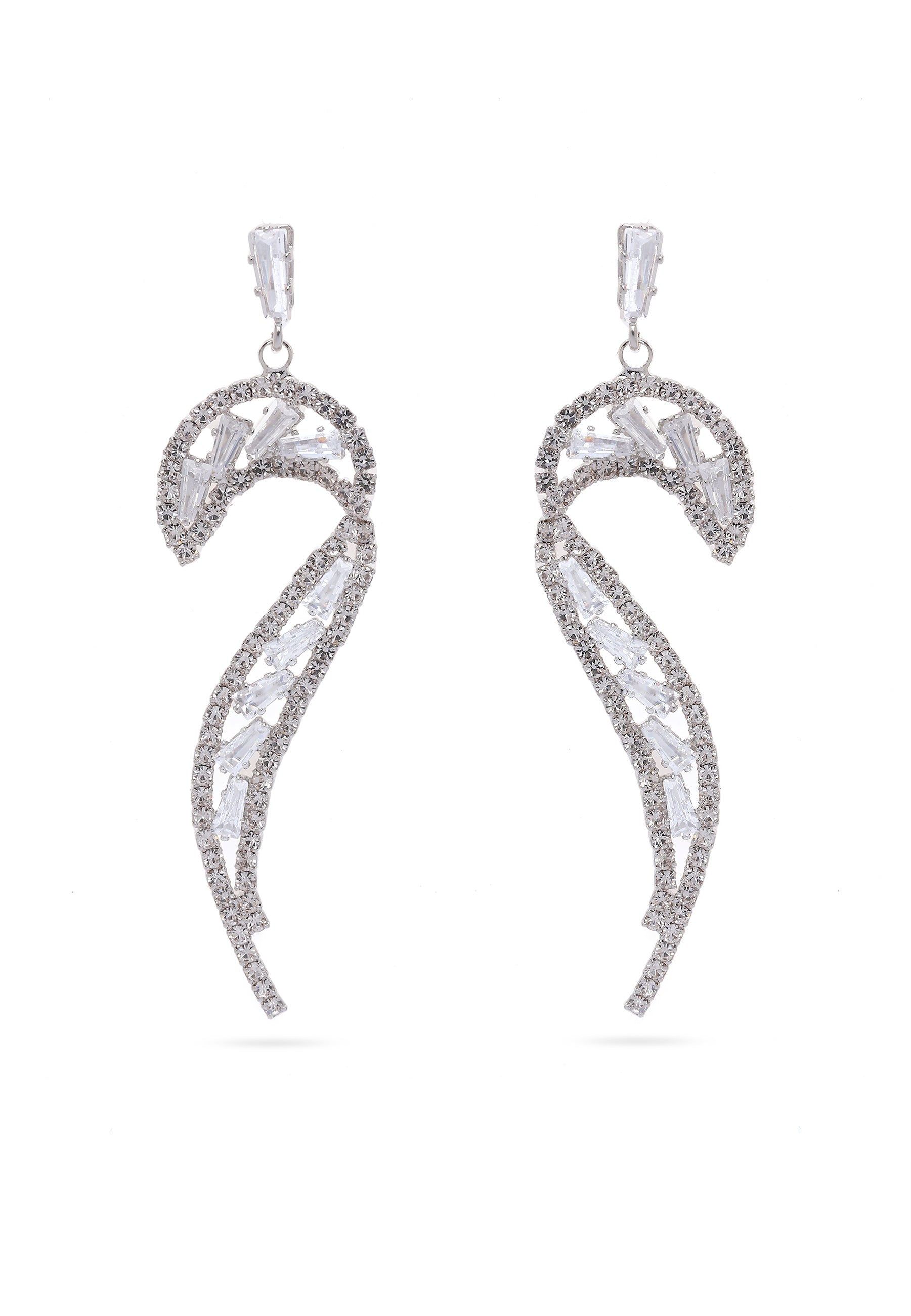 Glittering Curve Earrings
