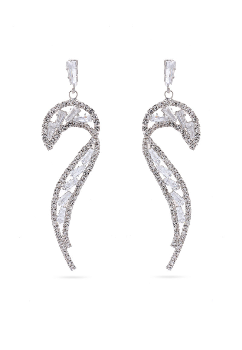 Glittering Curve Earrings