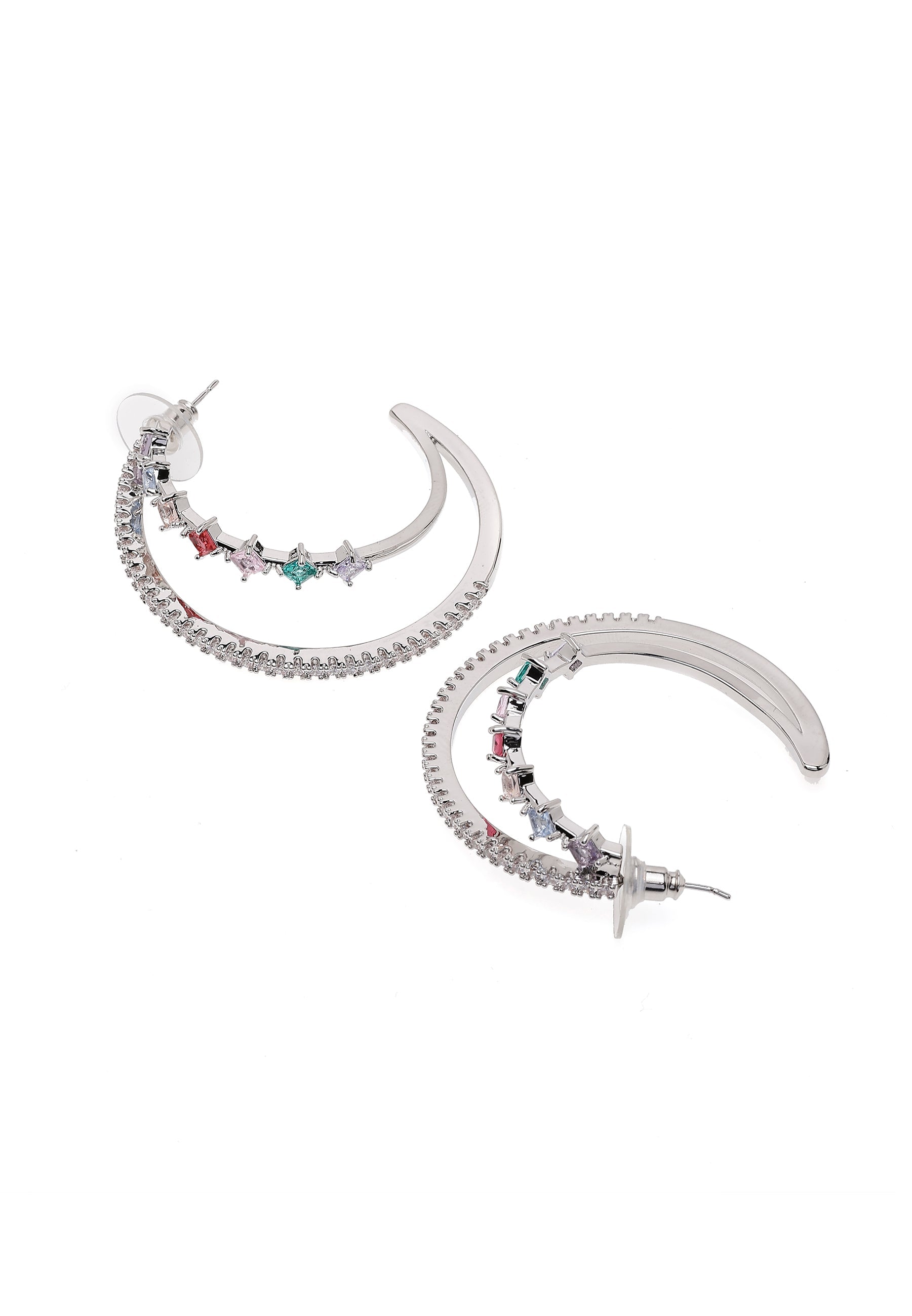 Multi colored Hoop Earrings