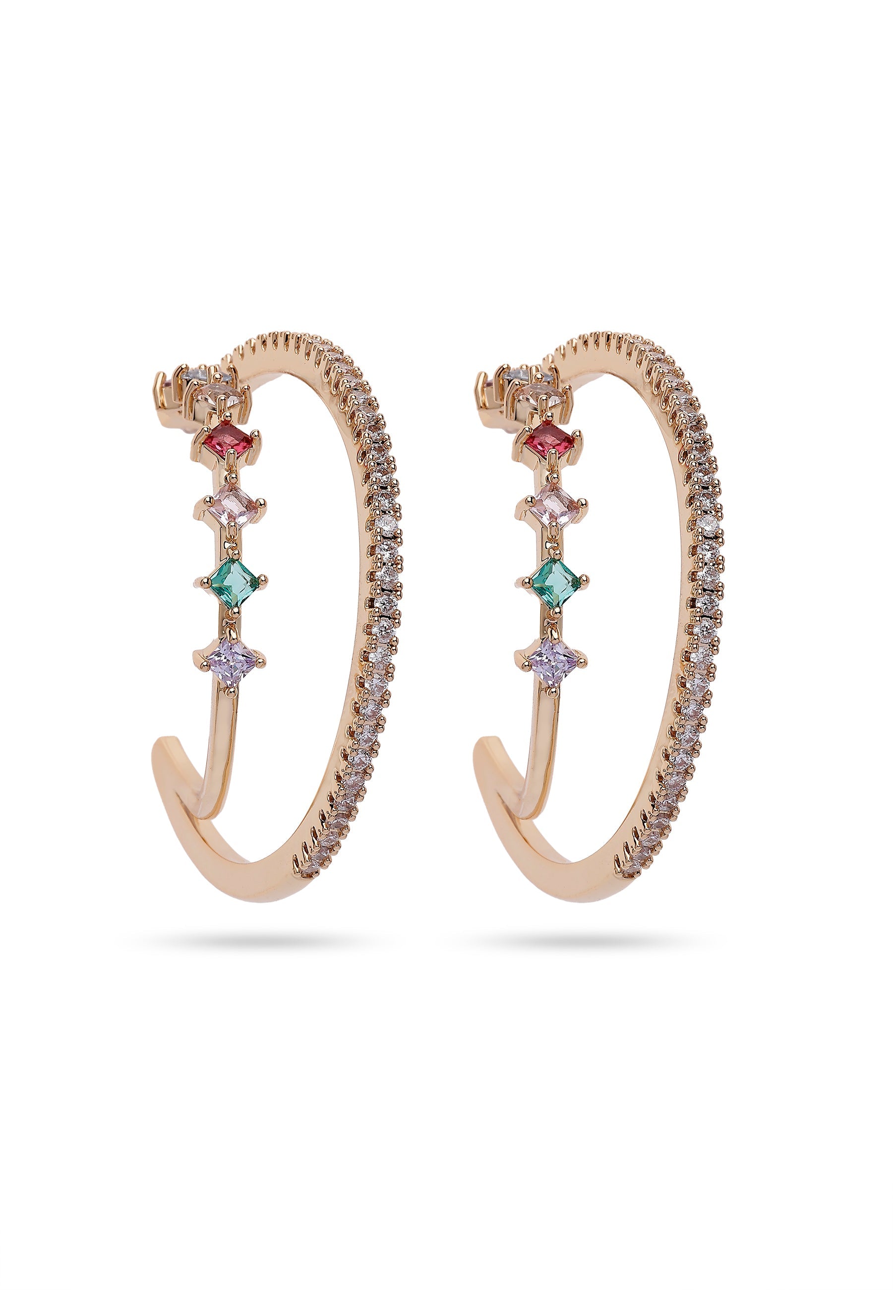 Multi colored Hoop Earrings