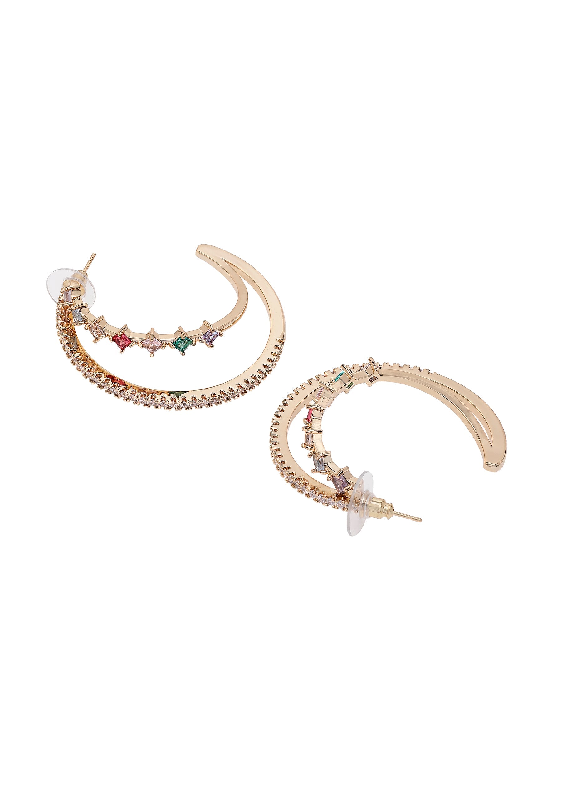 Multi colored Hoop Earrings