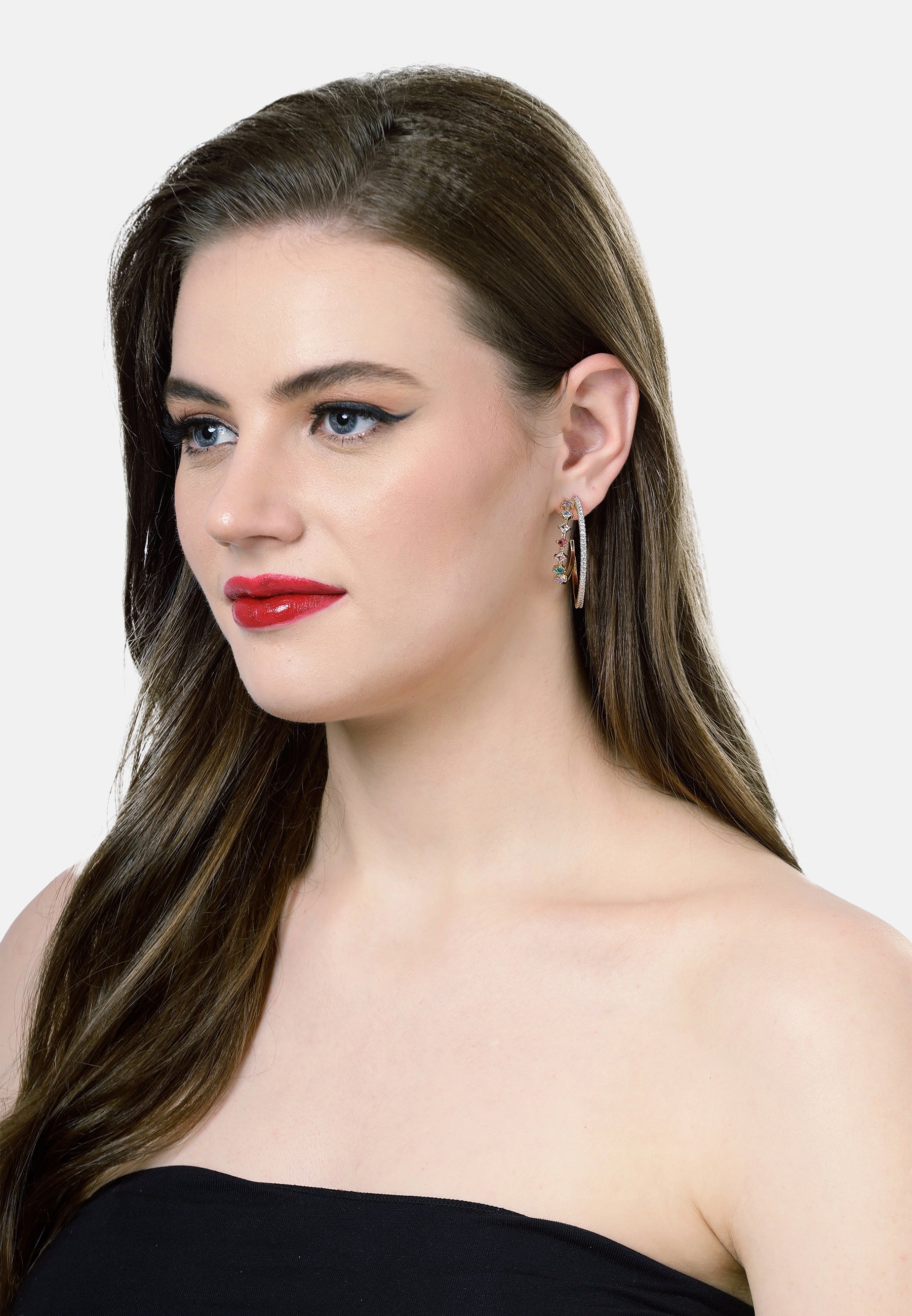 Multi colored Hoop Earrings