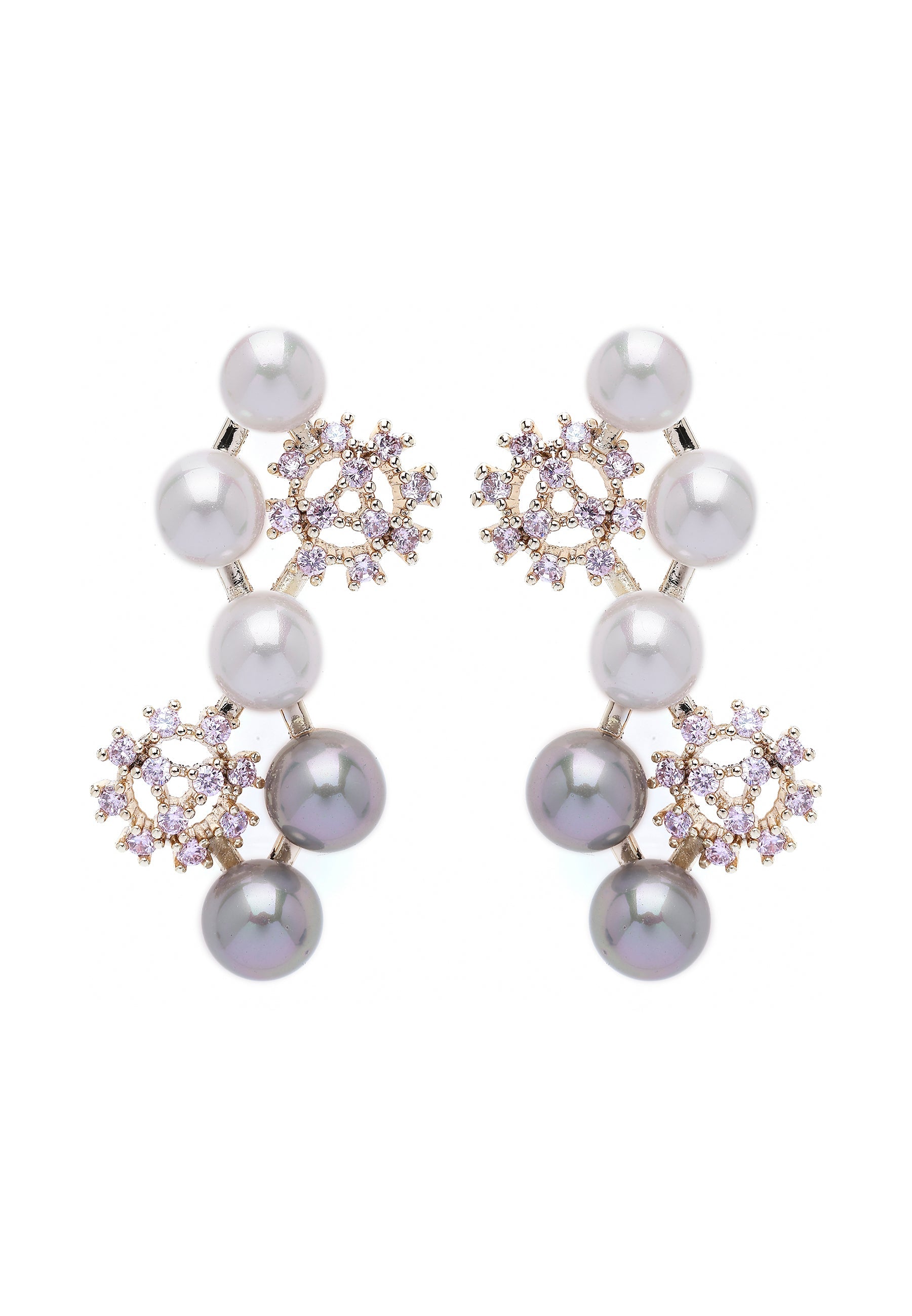 Cascading Snowflake Earrings