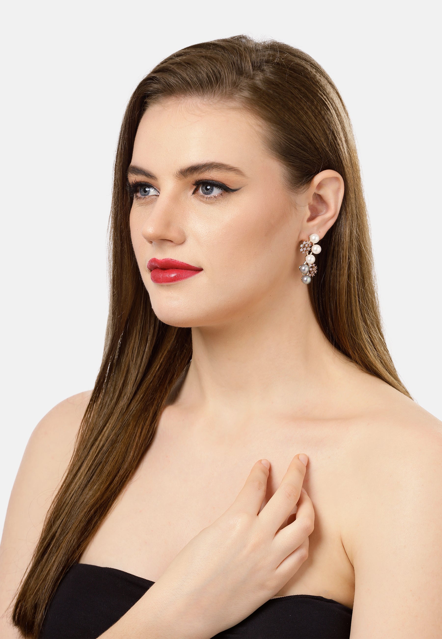 Cascading Snowflake Earrings