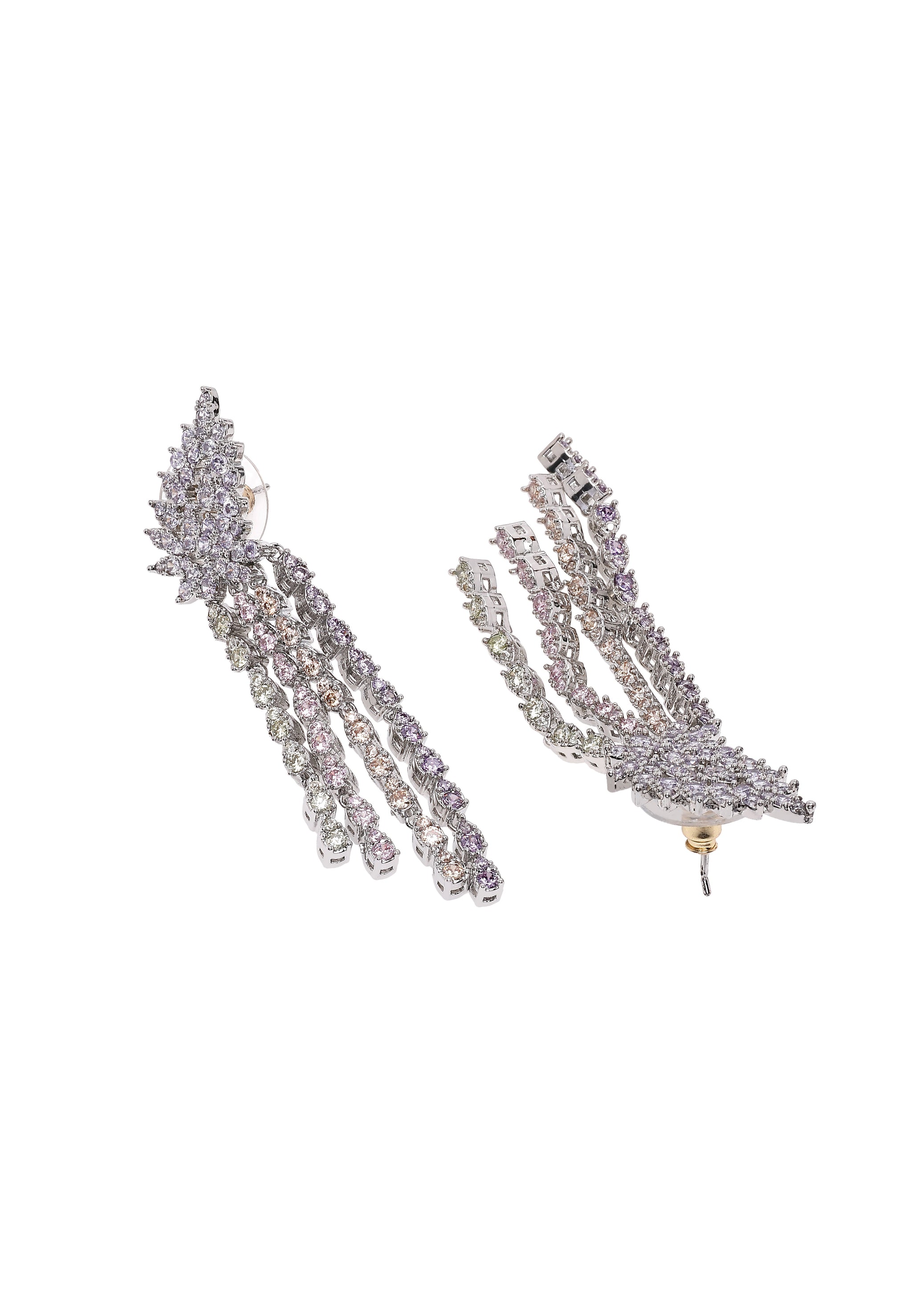 Light Purple Tassel Earrings