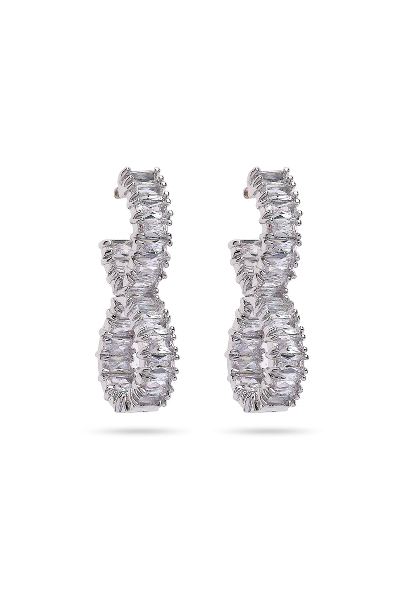 Lustrous Bow Stud Earrings