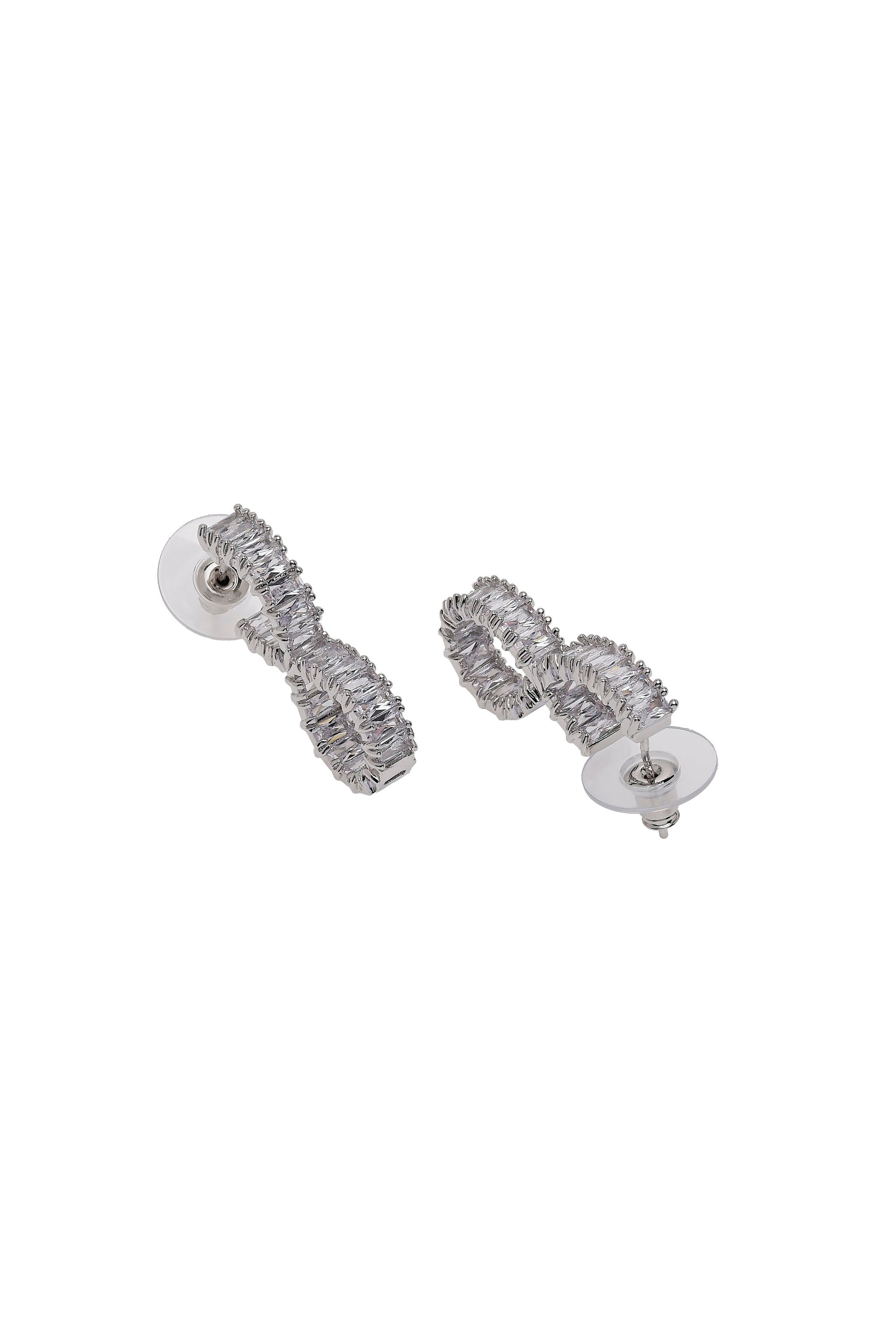 Lustrous Bow Stud Earrings