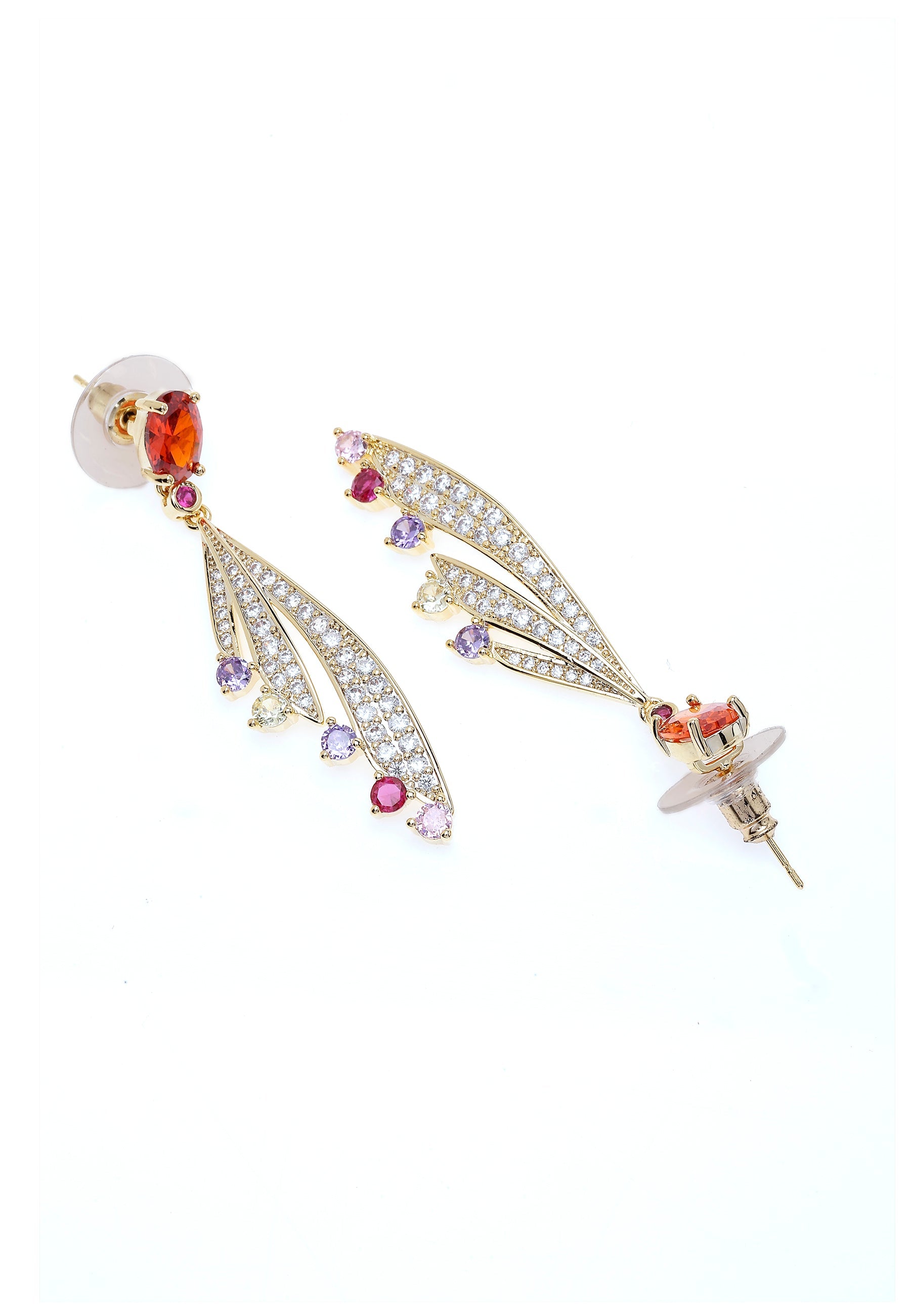 Feather drop Earrings