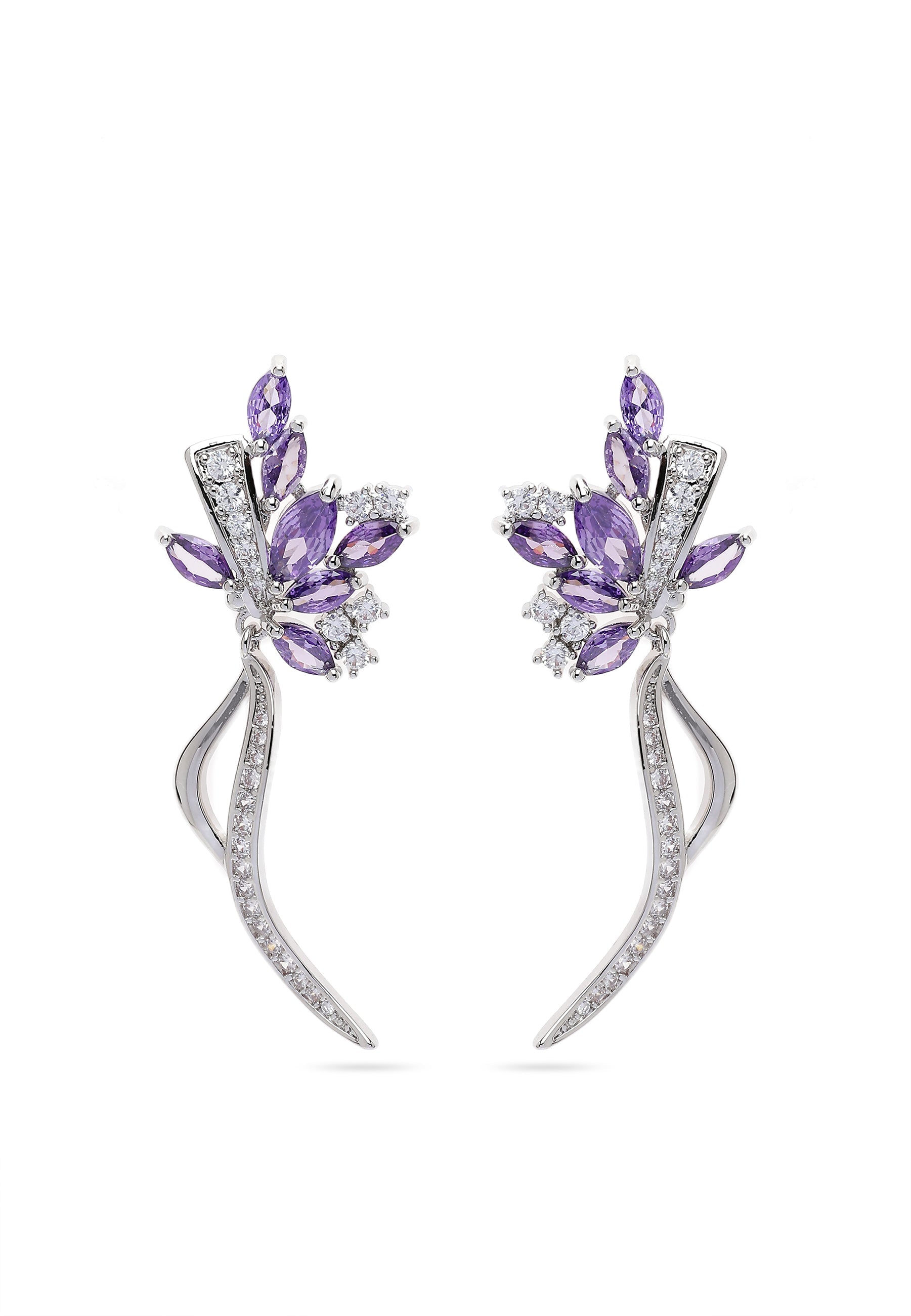 Beautiful Floral Stem Earrings