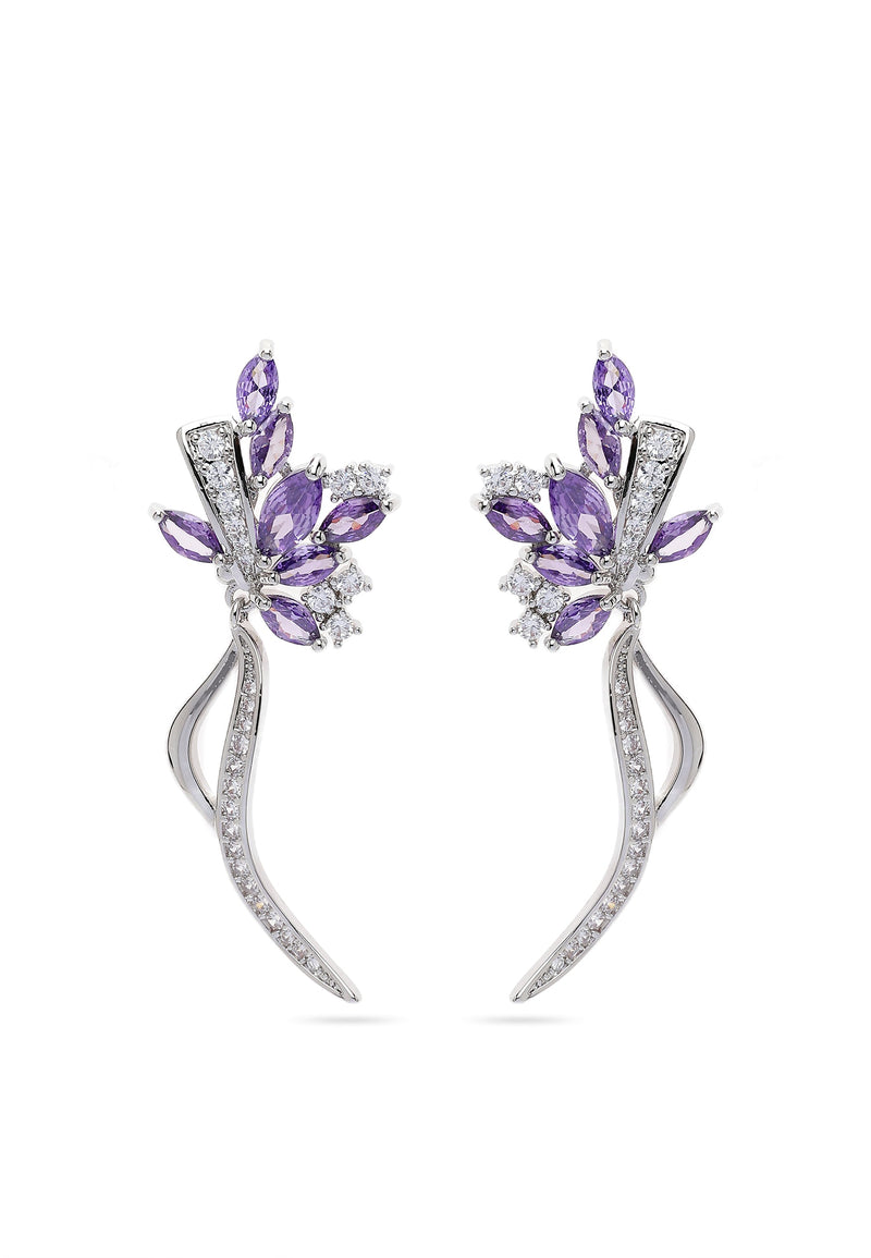 Beautiful Floral Stem Earrings