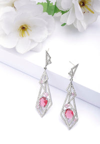 Glittering Hollow Geometric Dangle Earrings