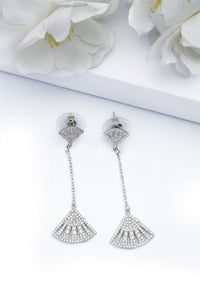 Silver-coloured Seashore Long Earrings
