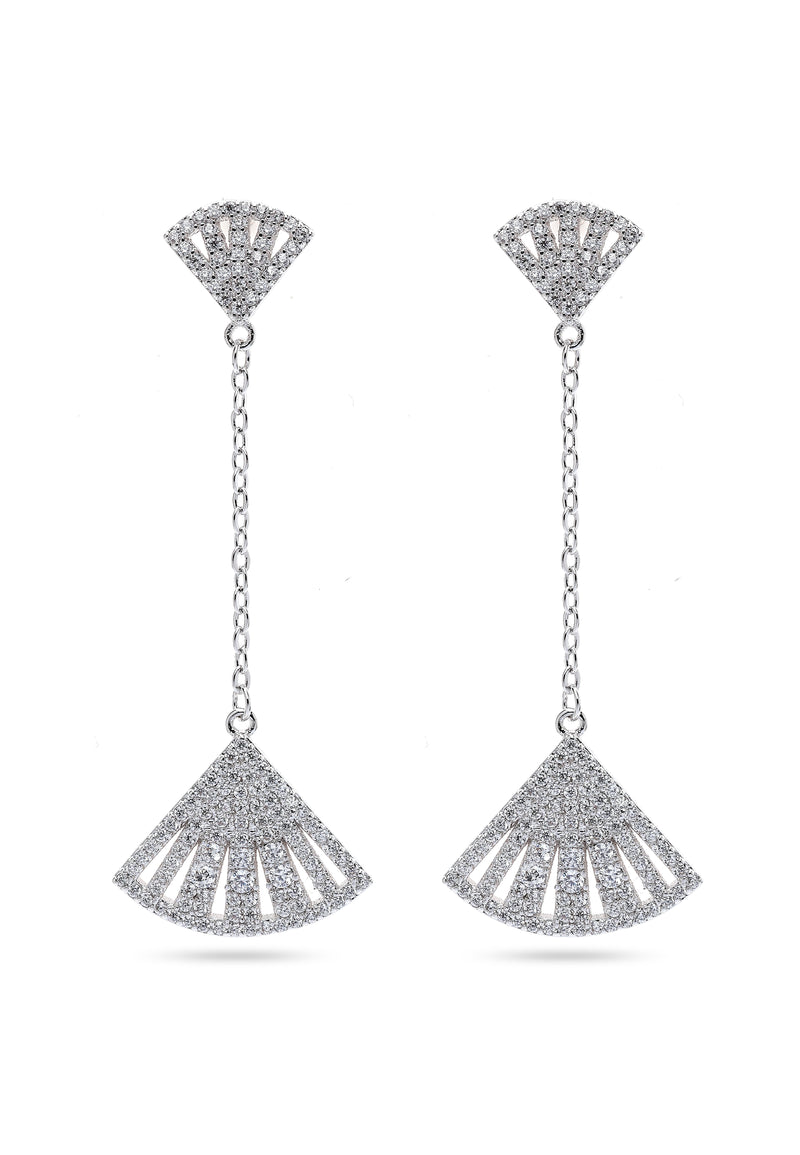 Silver-coloured Seashore Long Earrings