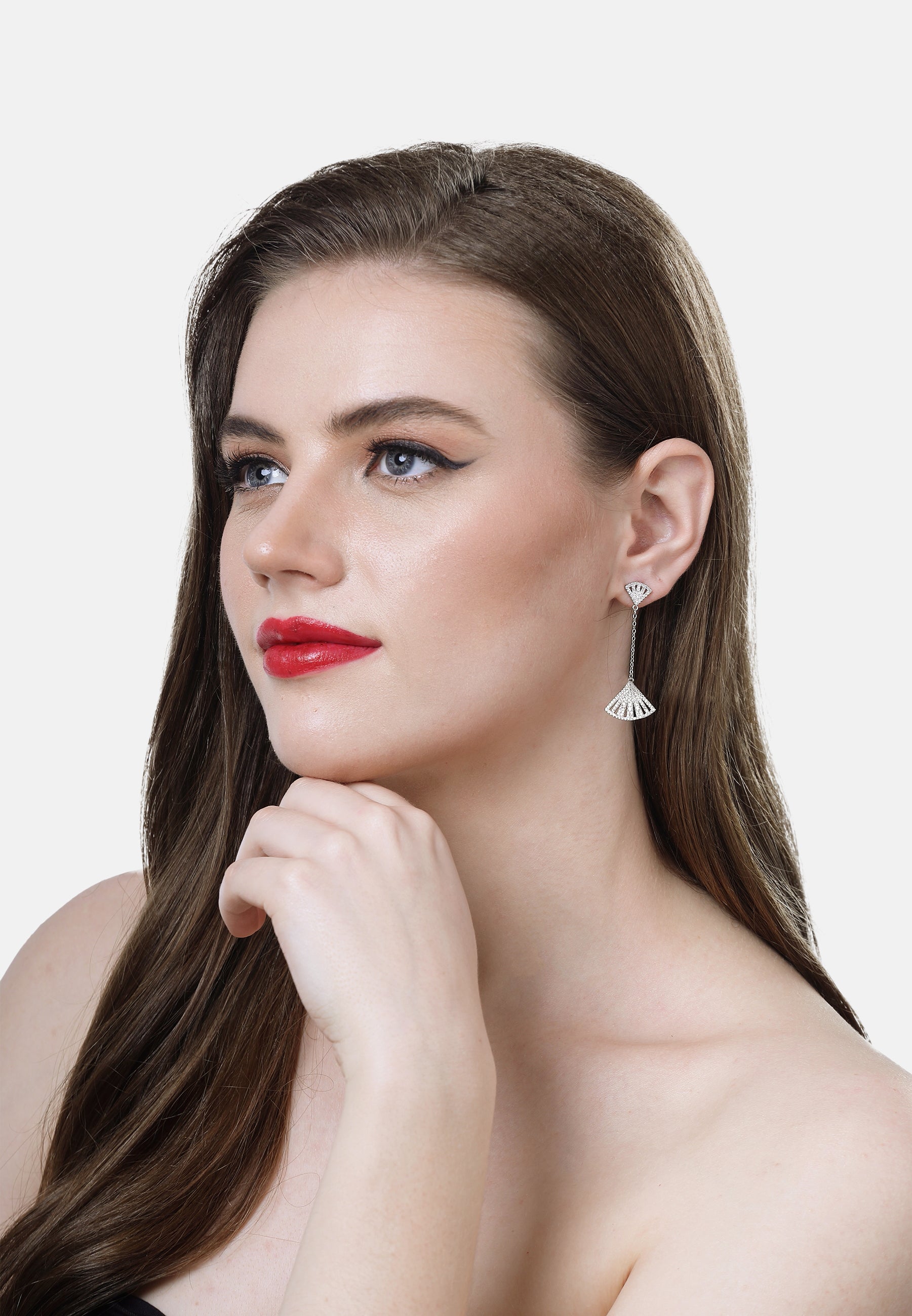Silver-coloured Seashore Long Earrings