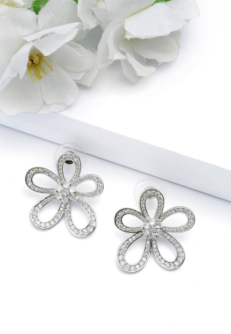 Hollow Floral Earrings